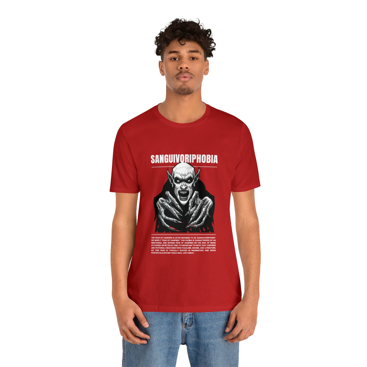 Sanguivoriphobia Fear of Vampires Halloween Tee