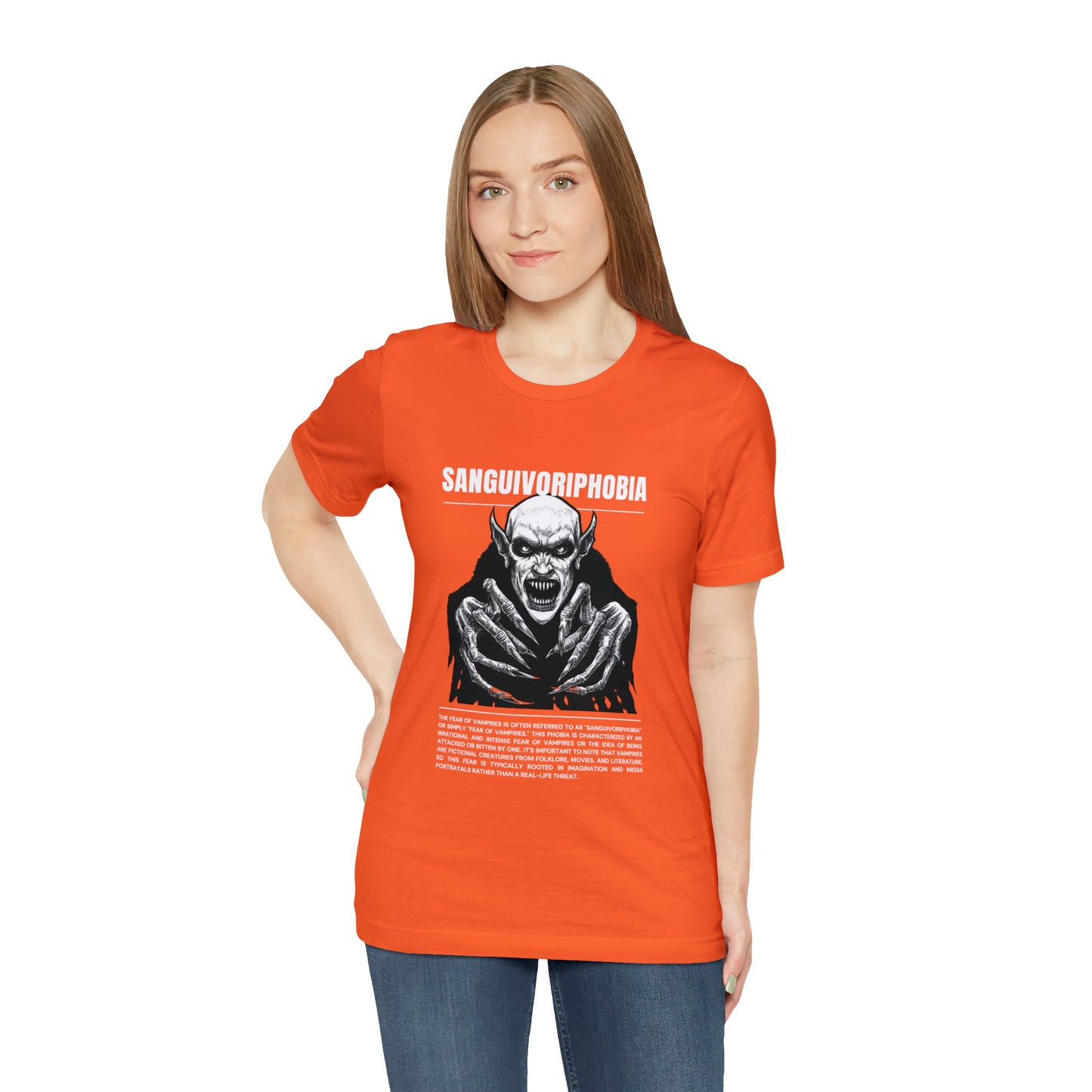 Sanguivoriphobia Fear of Vampires Halloween Tee