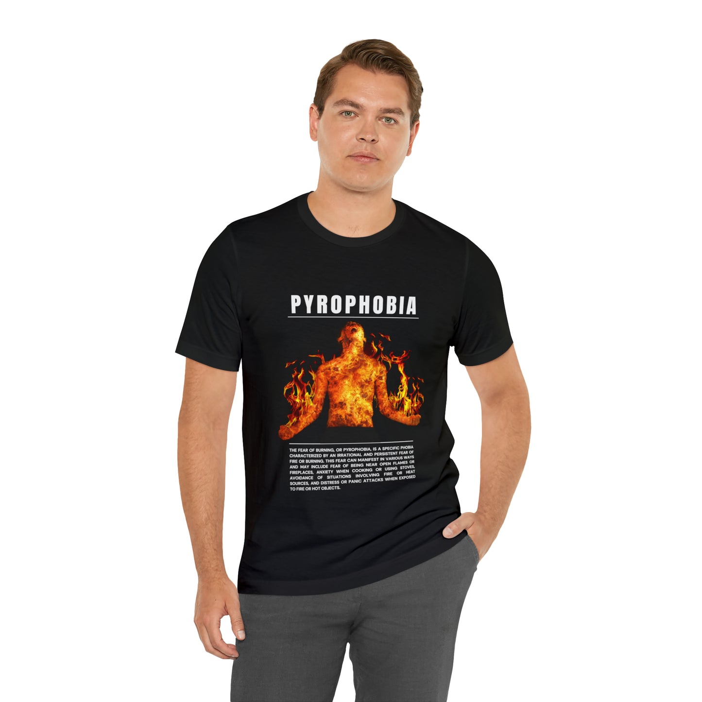 Pyrophobia Fear of Burning Halloween Tee