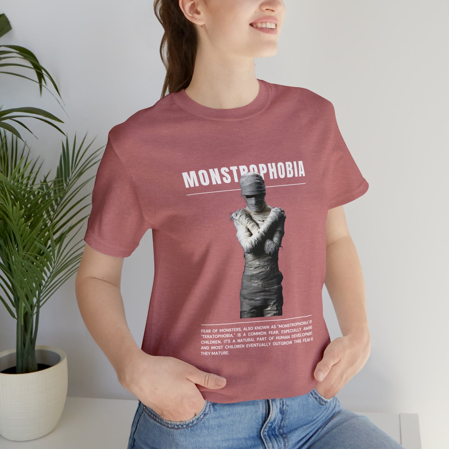Monstrophobia Fear of Monsters Halloween Tee
