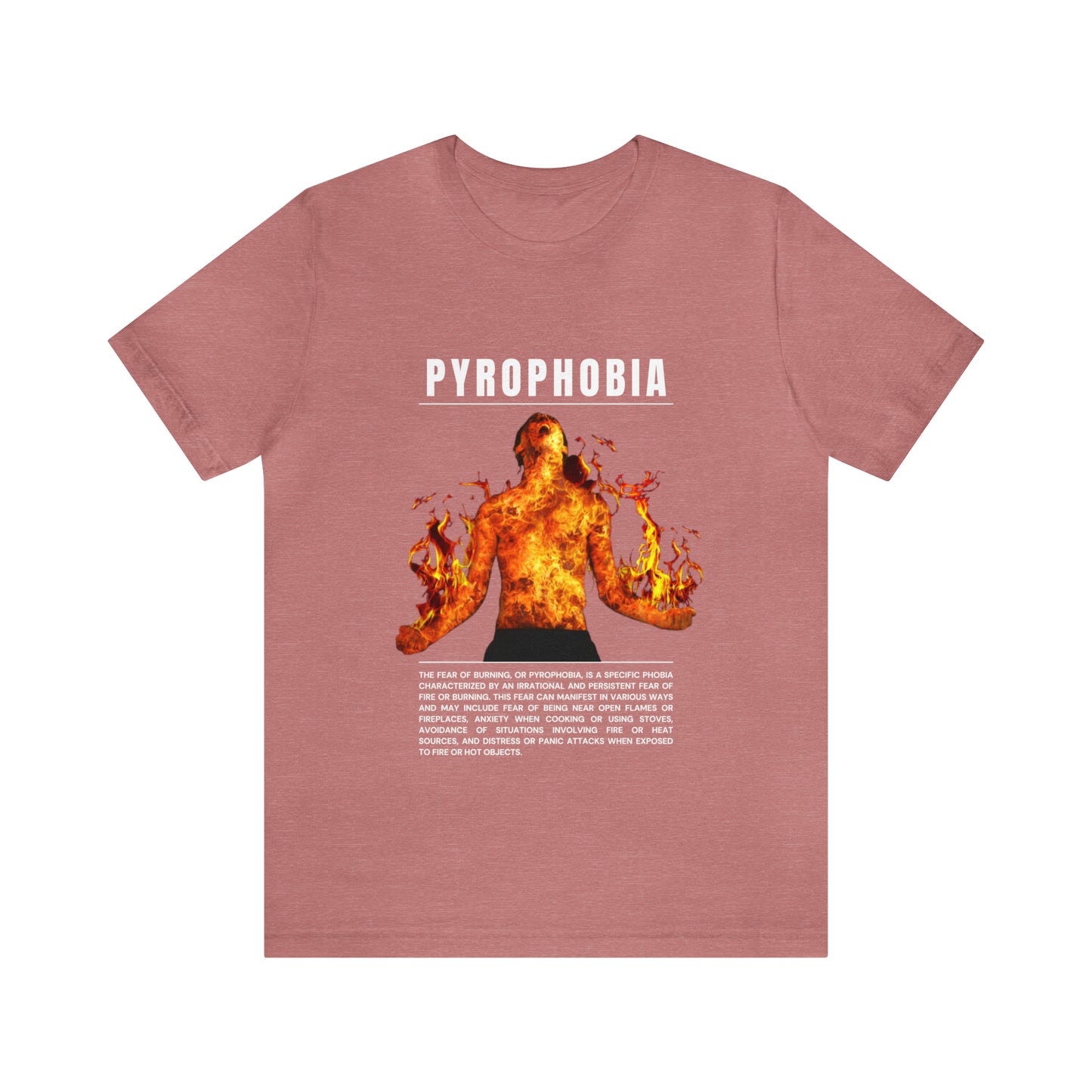 Pyrophobia Fear of Burning Halloween Tee