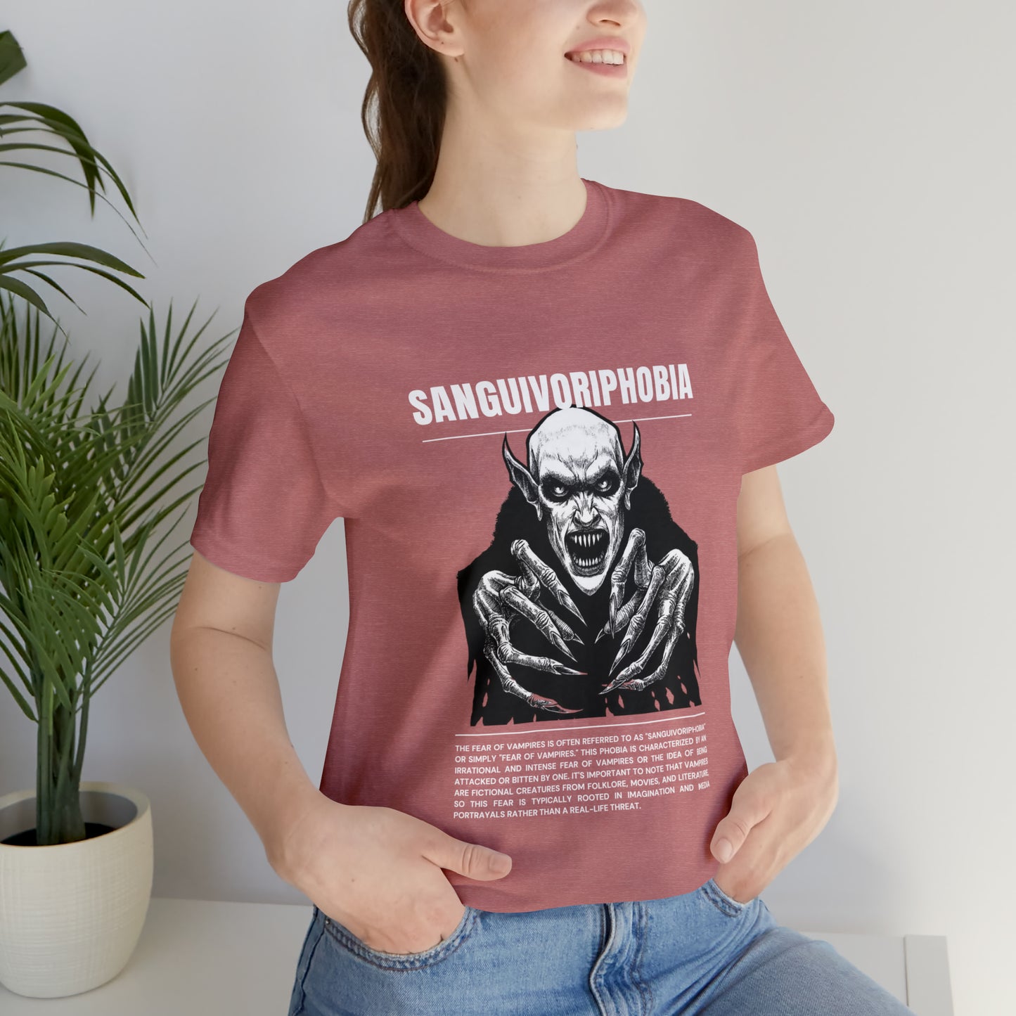 Sanguivoriphobia Fear of Vampires Halloween Tee