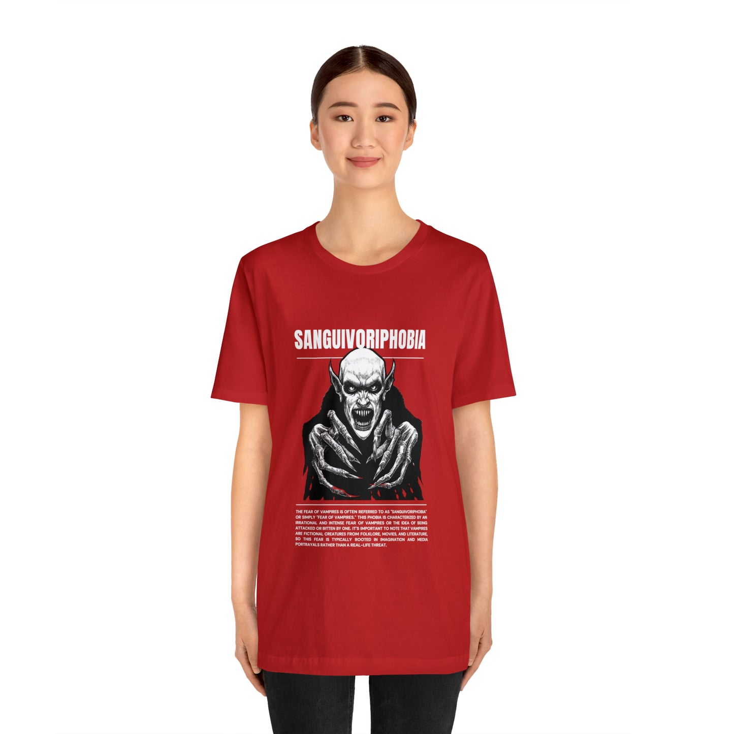 Sanguivoriphobia Fear of Vampires Halloween Tee