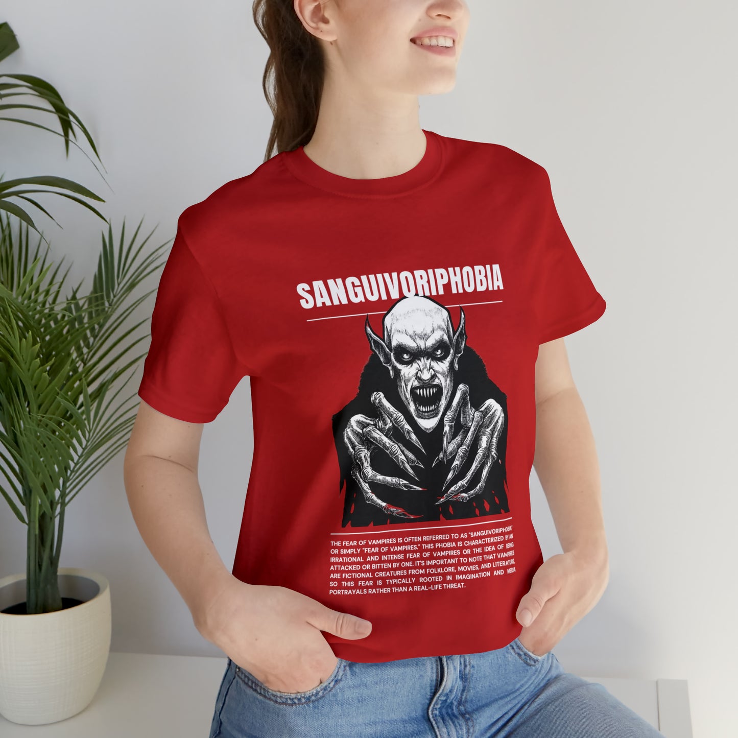 Sanguivoriphobia Fear of Vampires Halloween Tee