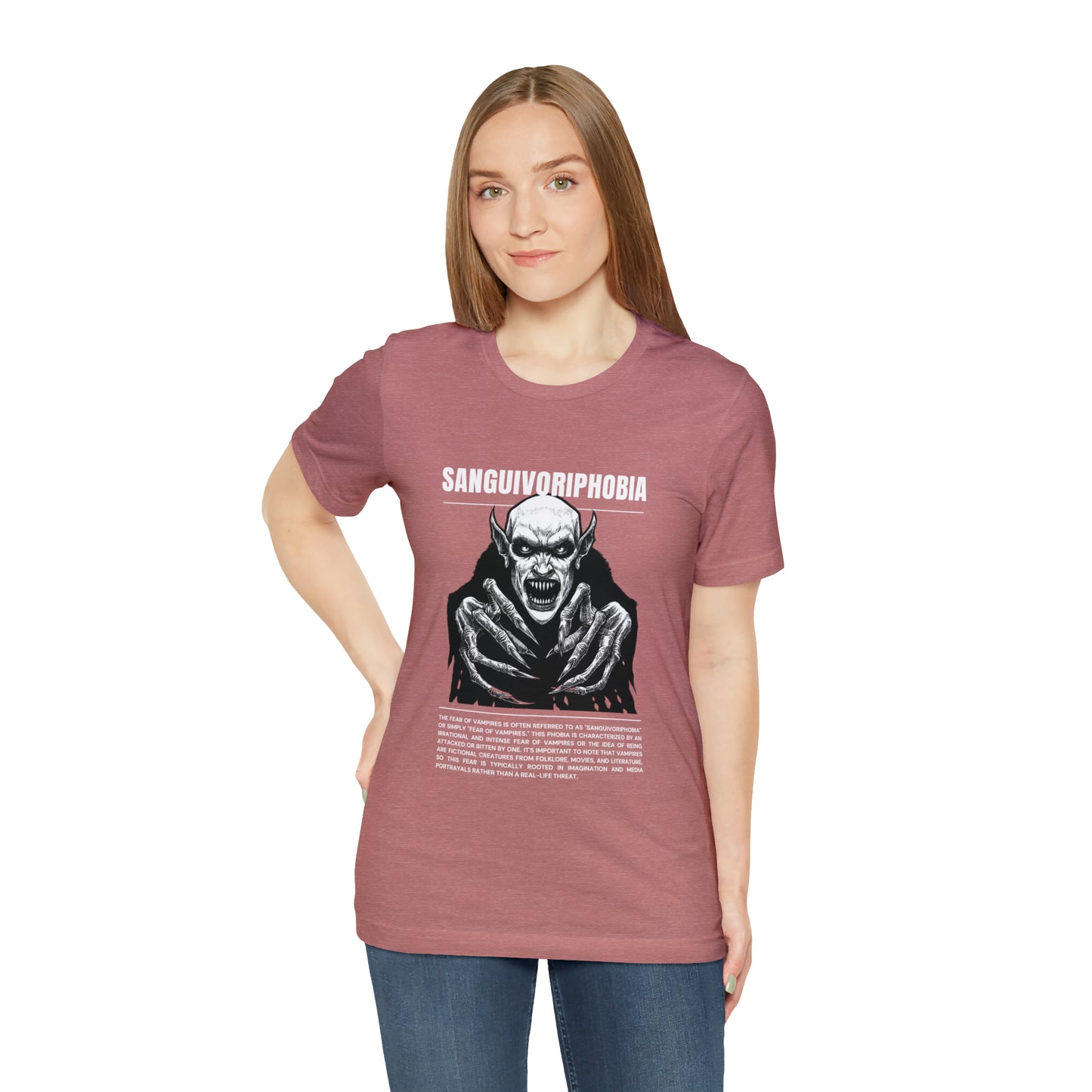Sanguivoriphobia Fear of Vampires Halloween Tee