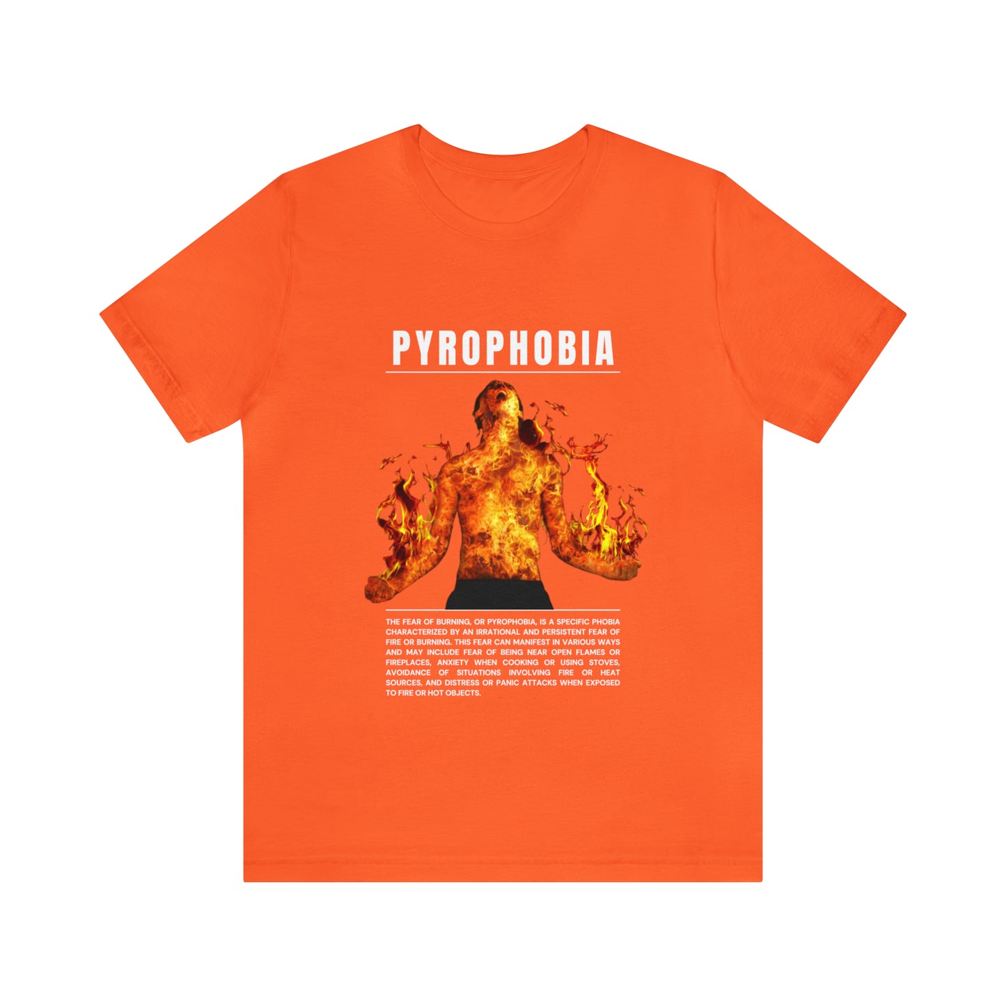 Pyrophobia Fear of Burning Halloween Tee