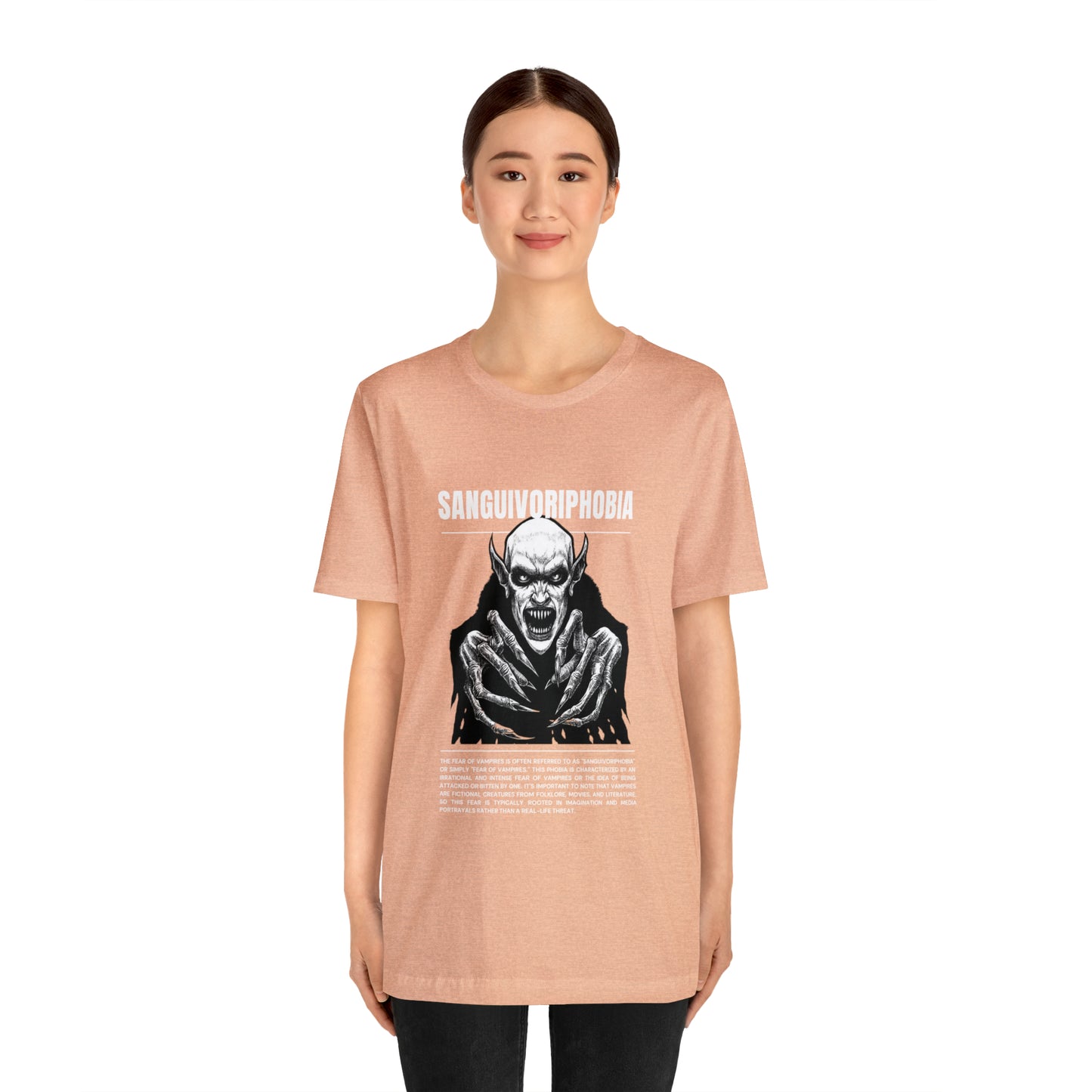 Sanguivoriphobia Fear of Vampires Halloween Tee