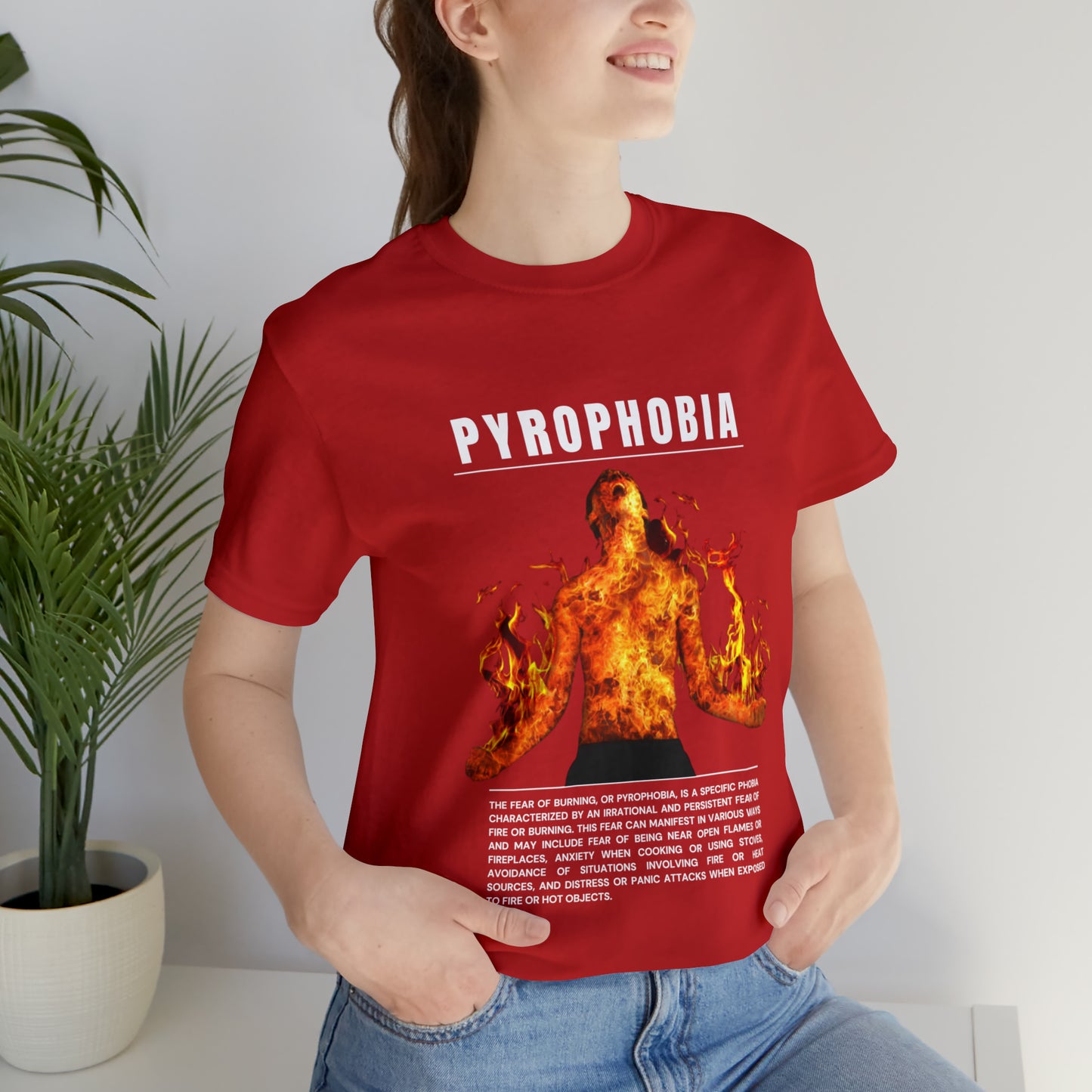 Pyrophobia Fear of Burning Halloween Tee
