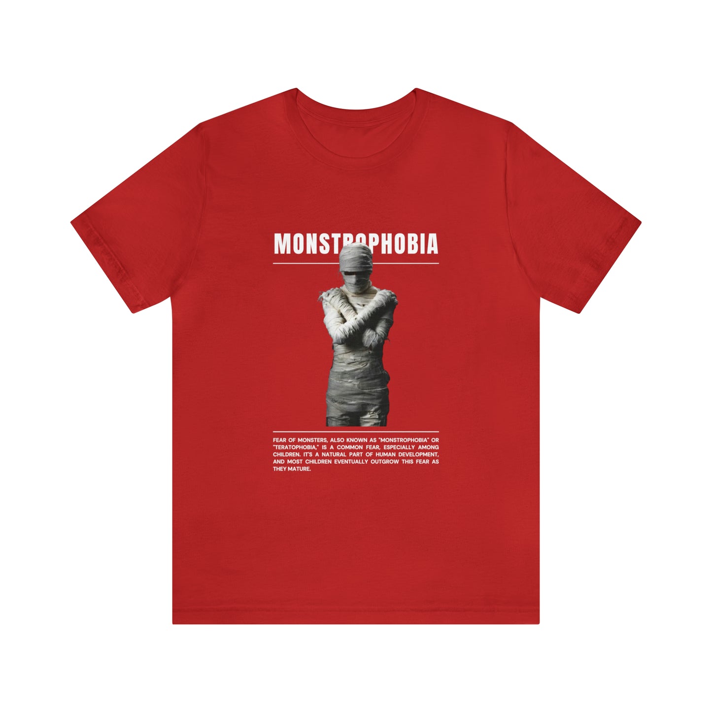 Monstrophobia Fear of Monsters Halloween Tee