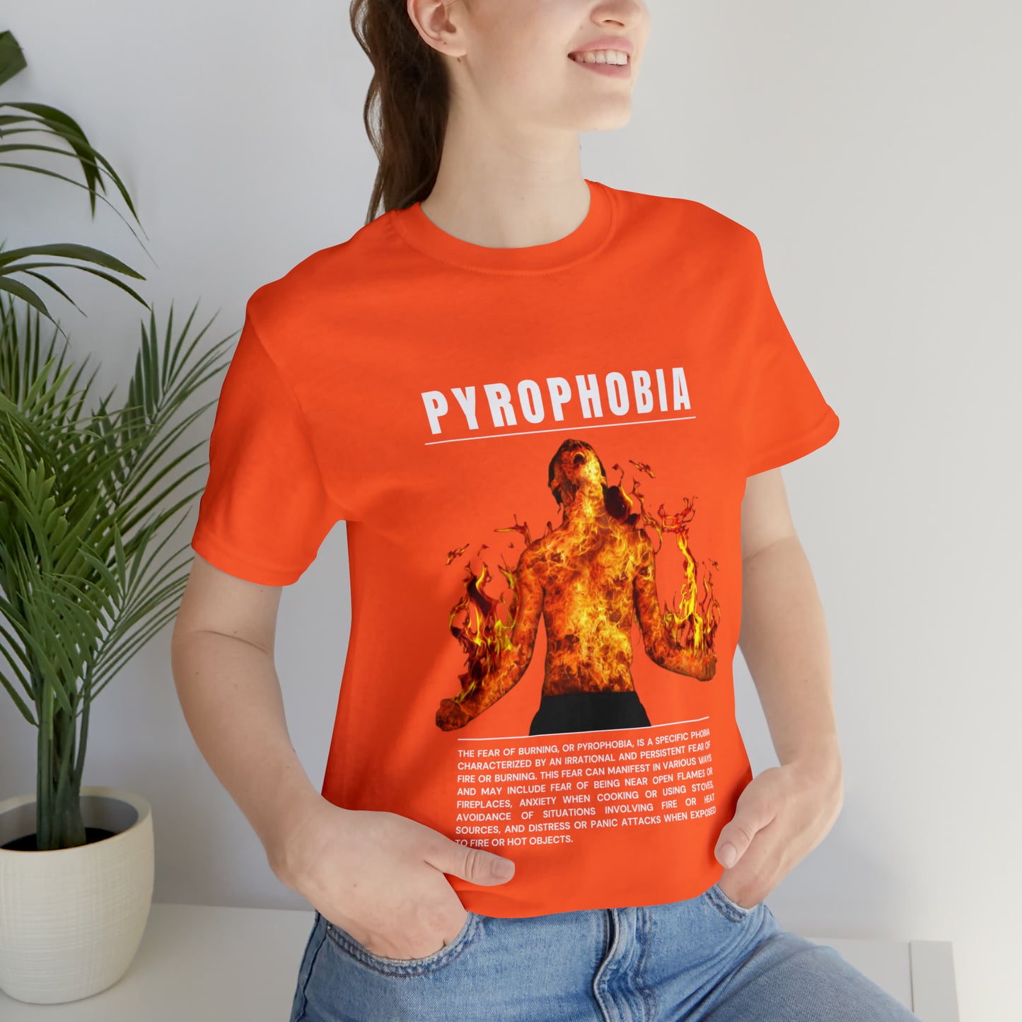 Pyrophobia Fear of Burning Halloween Tee