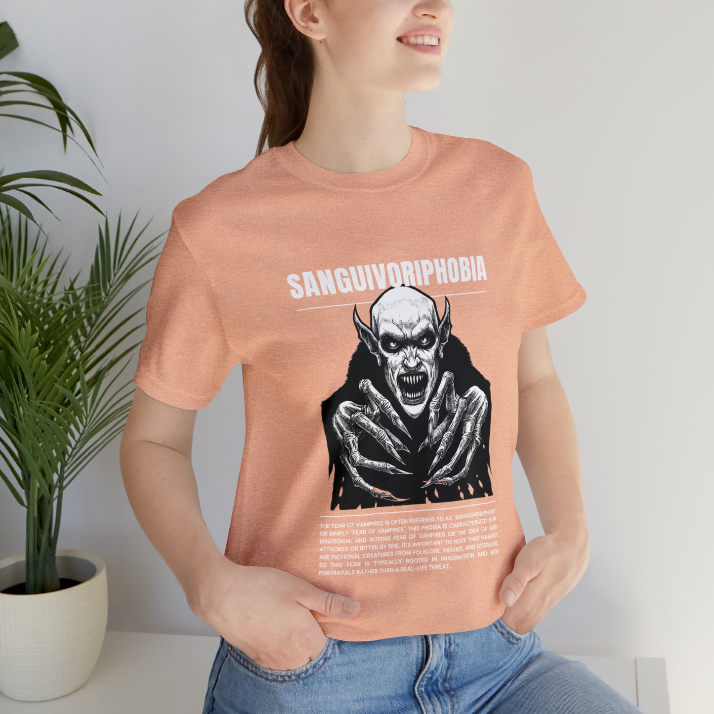 Sanguivoriphobia Fear of Vampires Halloween Tee