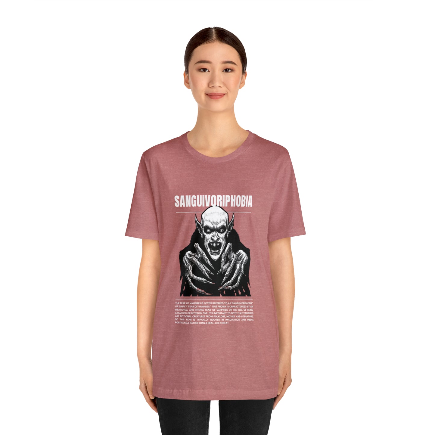 Sanguivoriphobia Fear of Vampires Halloween Tee