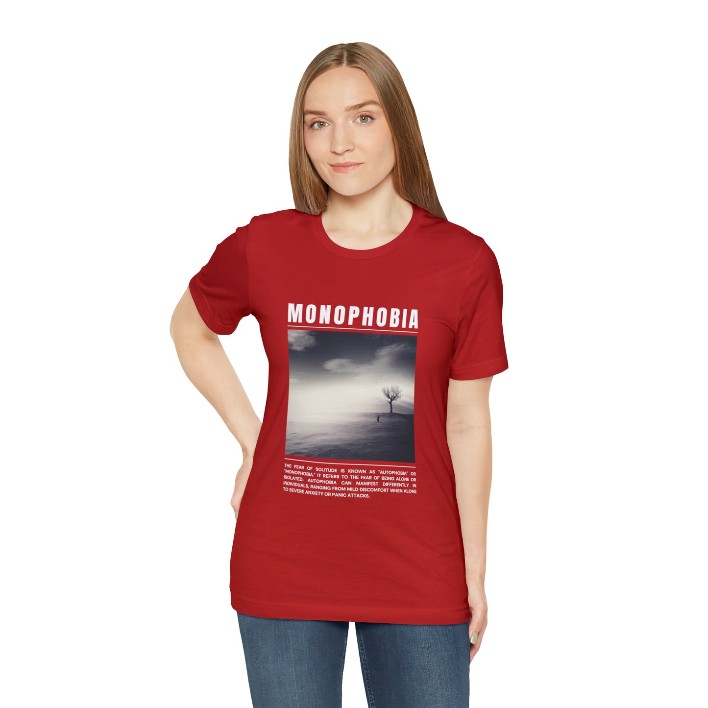Monophobia Fear of Being Alone Halloween Tee