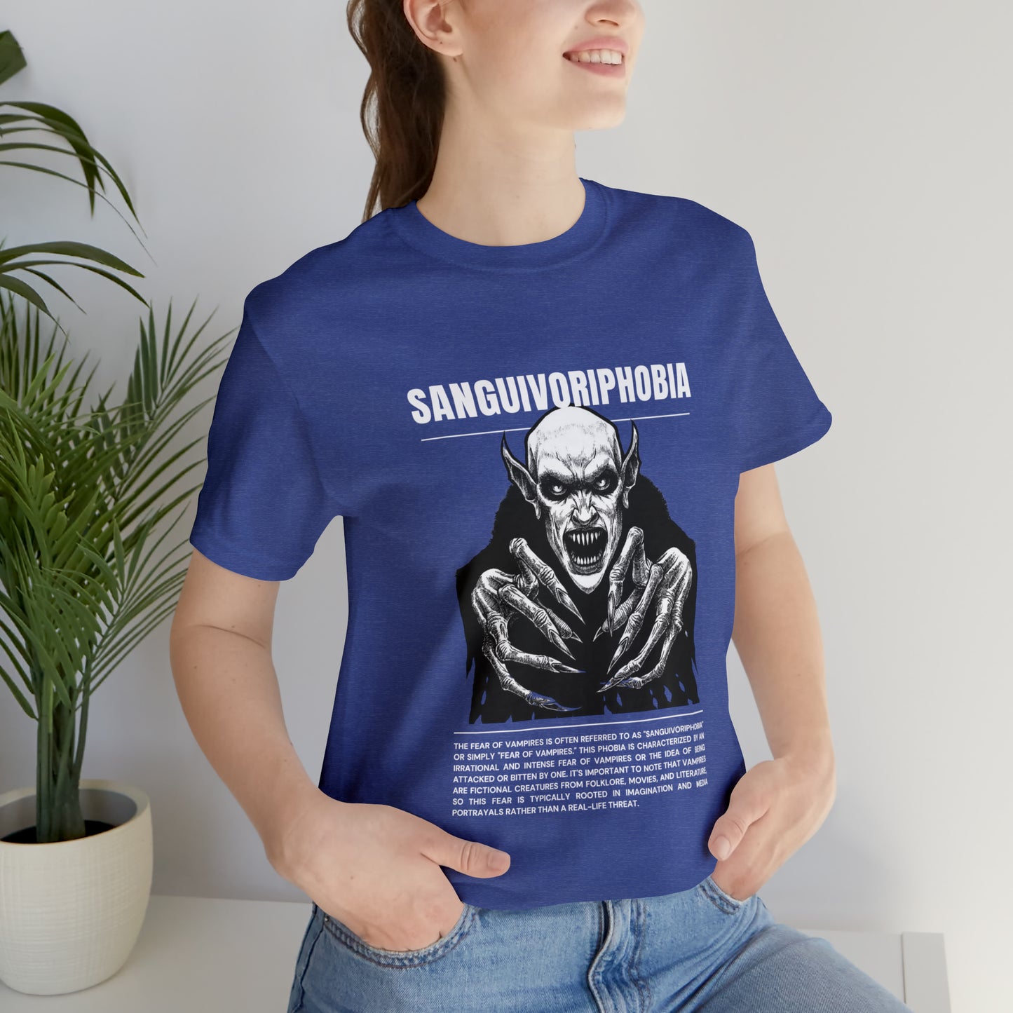 Sanguivoriphobia Fear of Vampires Halloween Tee