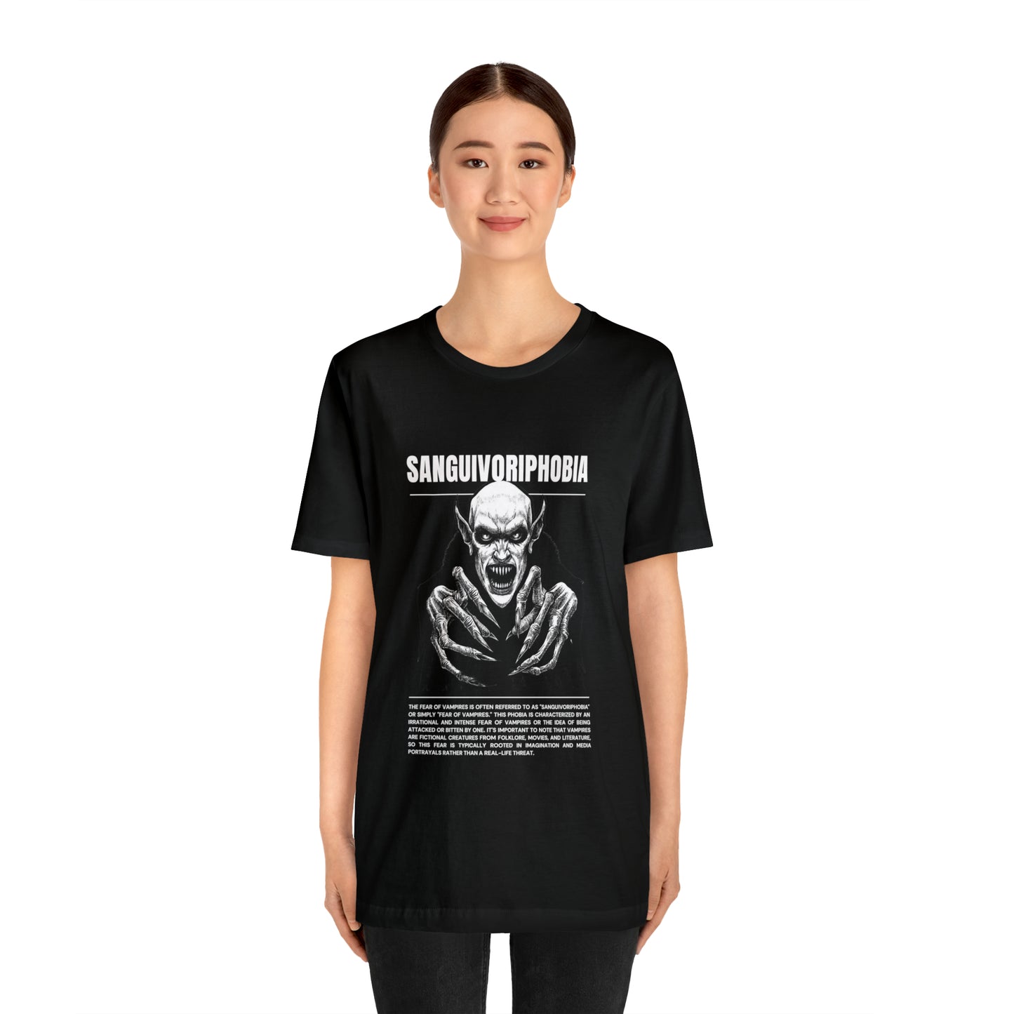 Sanguivoriphobia Fear of Vampires Halloween Tee