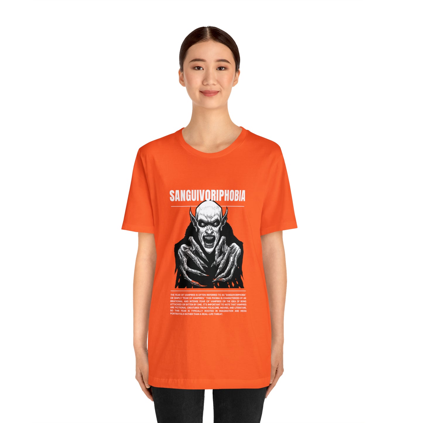 Sanguivoriphobia Fear of Vampires Halloween Tee