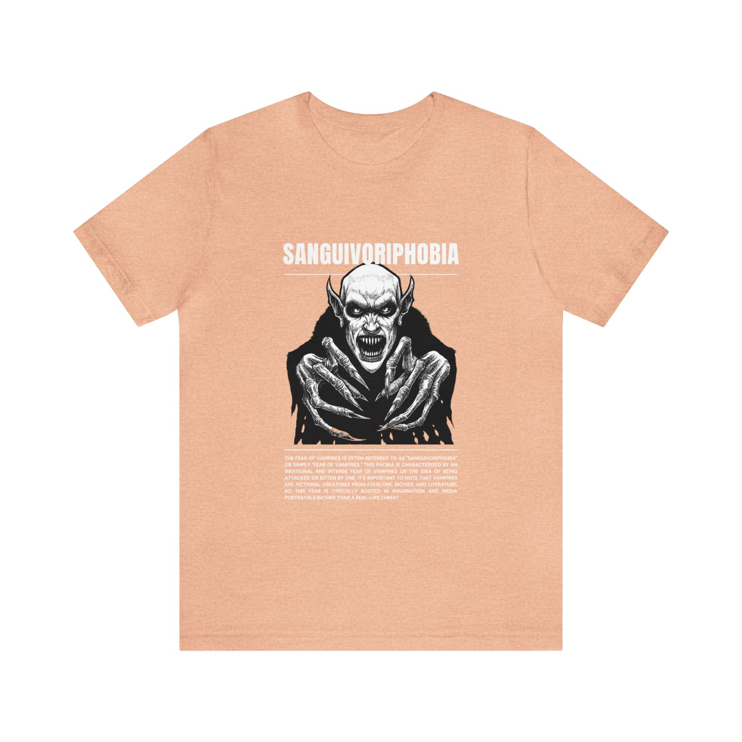 Sanguivoriphobia Fear of Vampires Halloween Tee