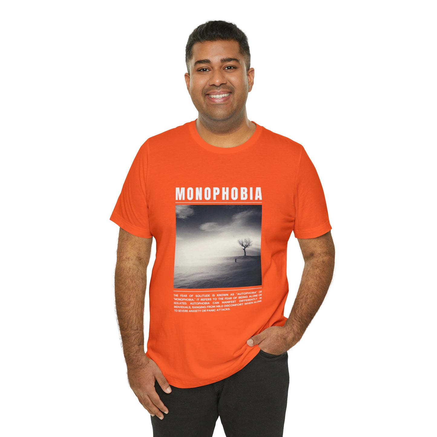 Monophobia Fear of Being Alone Halloween Tee