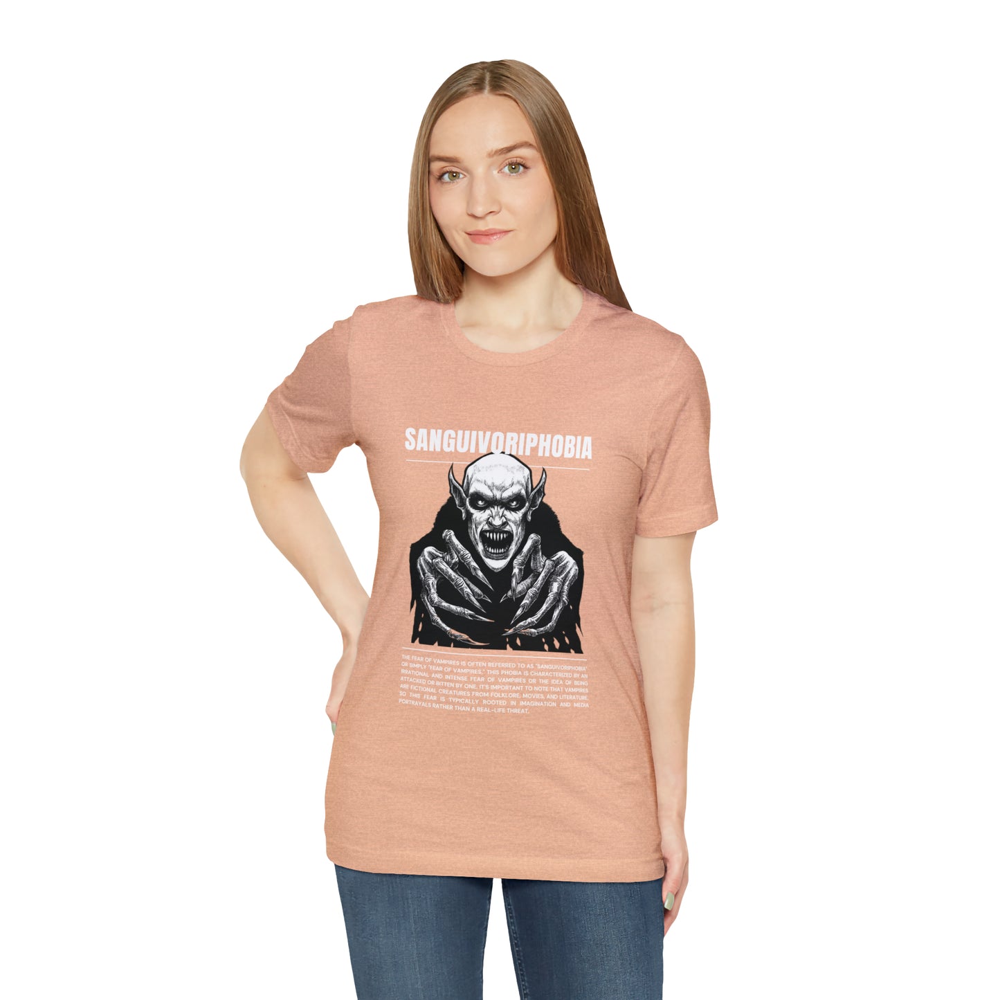Sanguivoriphobia Fear of Vampires Halloween Tee