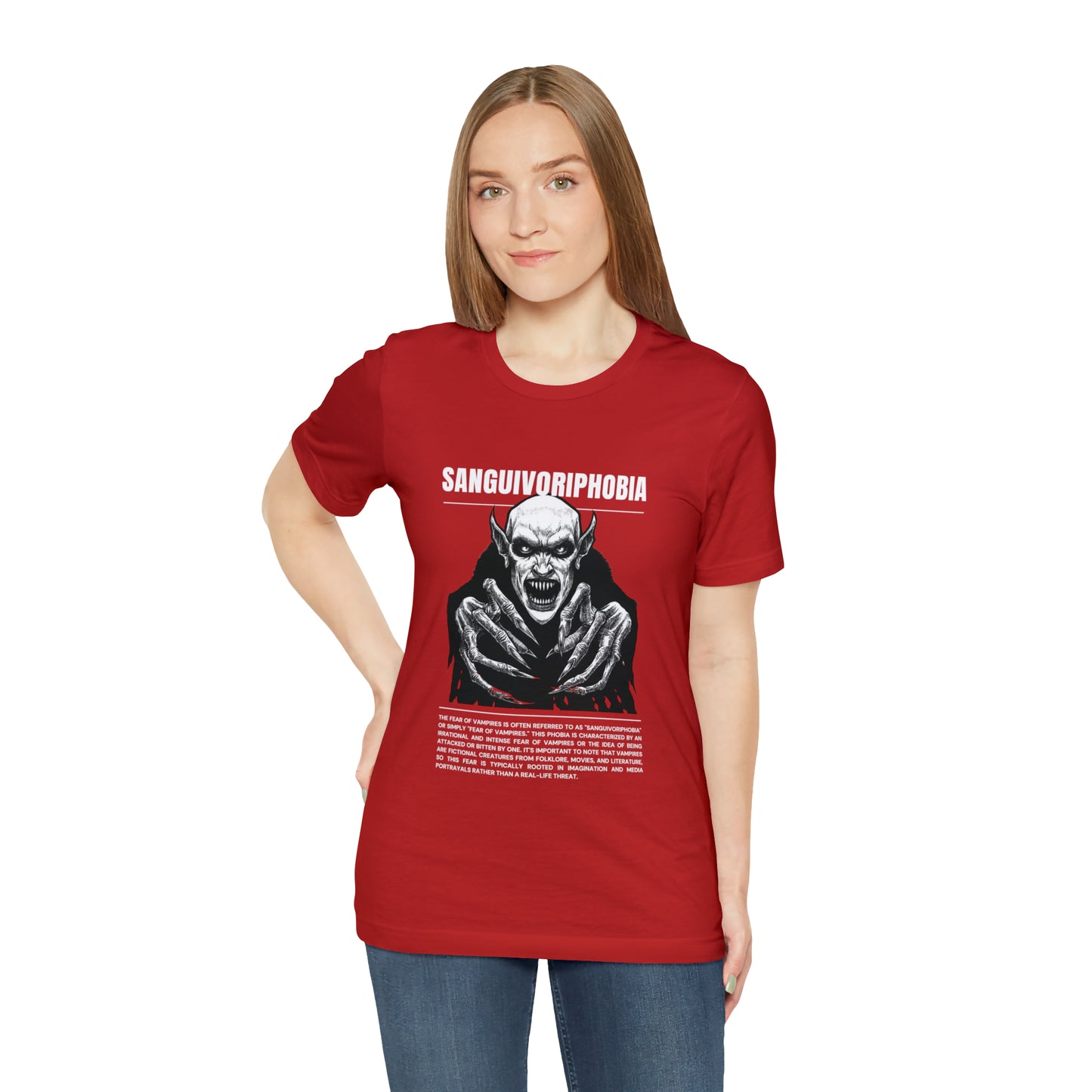 Sanguivoriphobia Fear of Vampires Halloween Tee