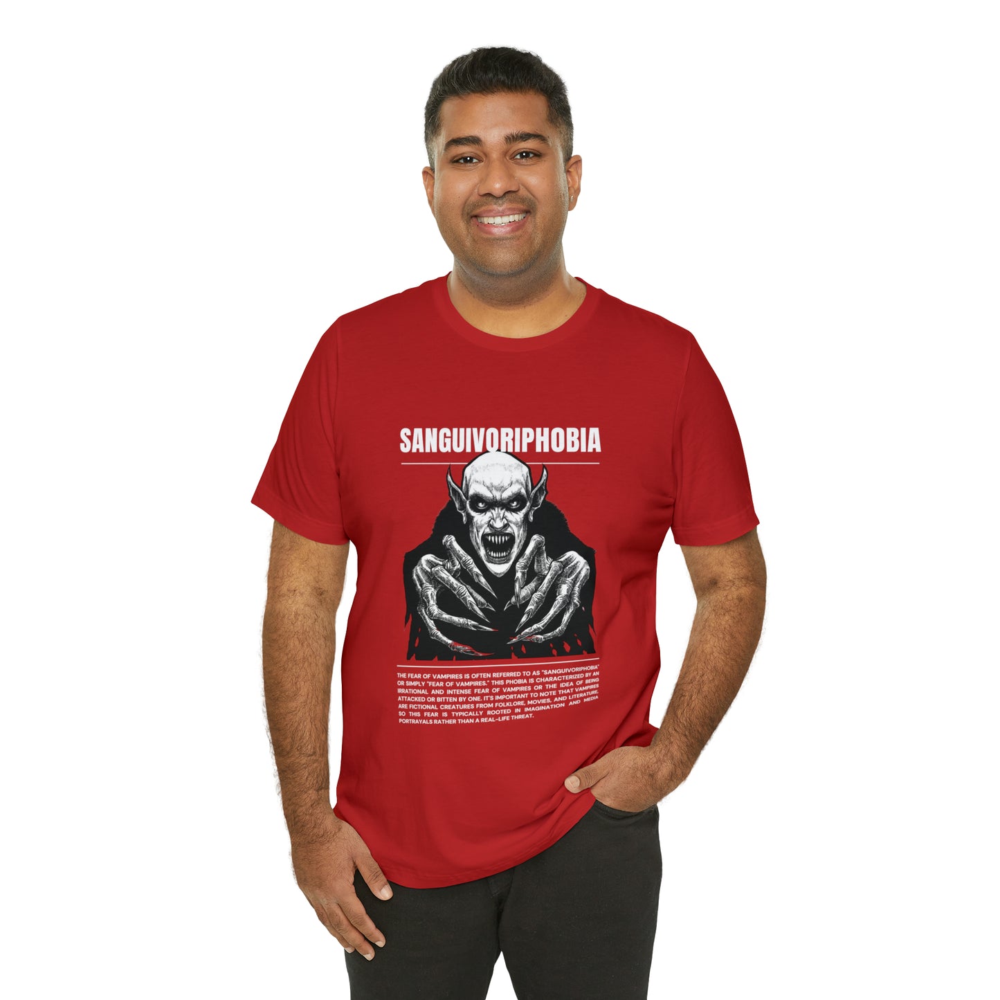 Sanguivoriphobia Fear of Vampires Halloween Tee