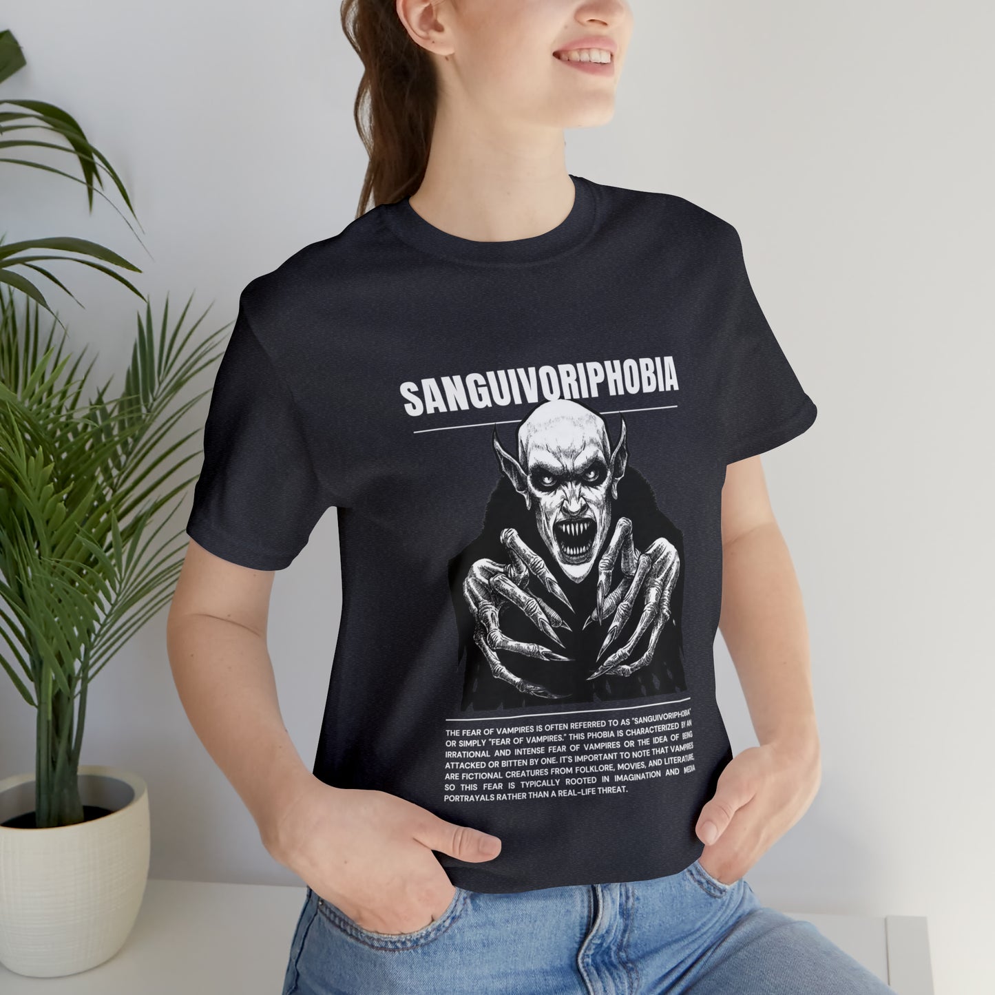 Sanguivoriphobia Fear of Vampires Halloween Tee