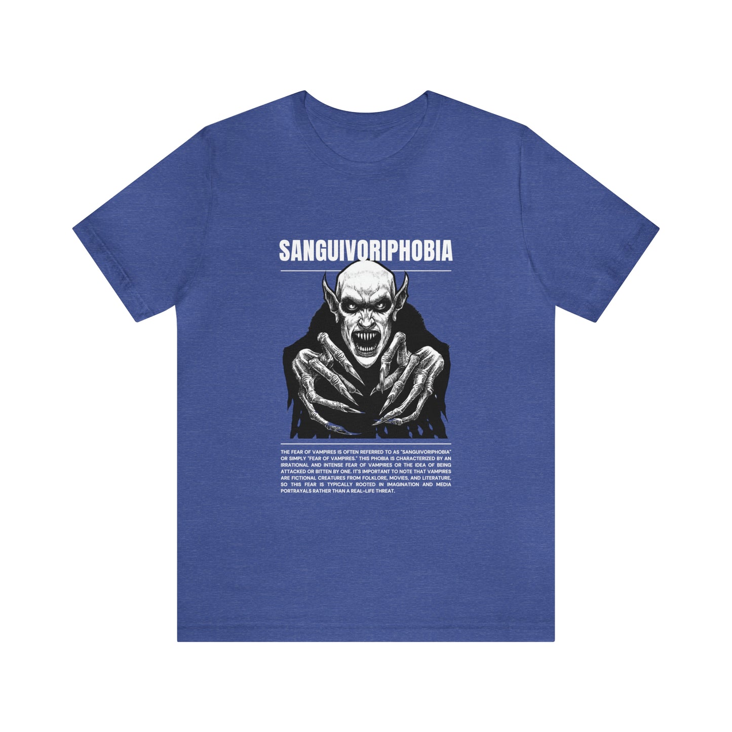 Sanguivoriphobia Fear of Vampires Halloween Tee