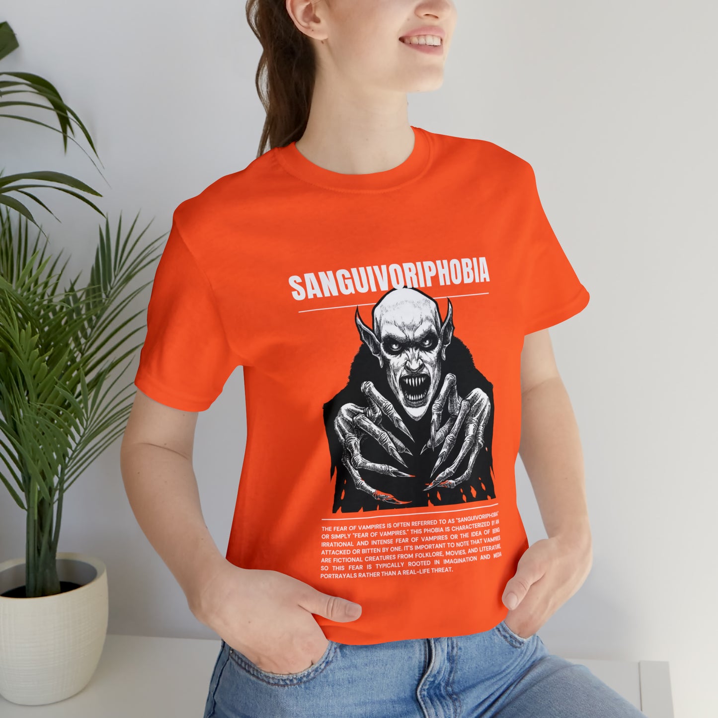 Sanguivoriphobia Fear of Vampires Halloween Tee