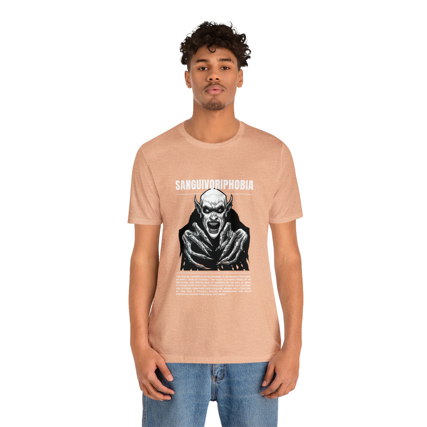 Sanguivoriphobia Fear of Vampires Halloween Tee