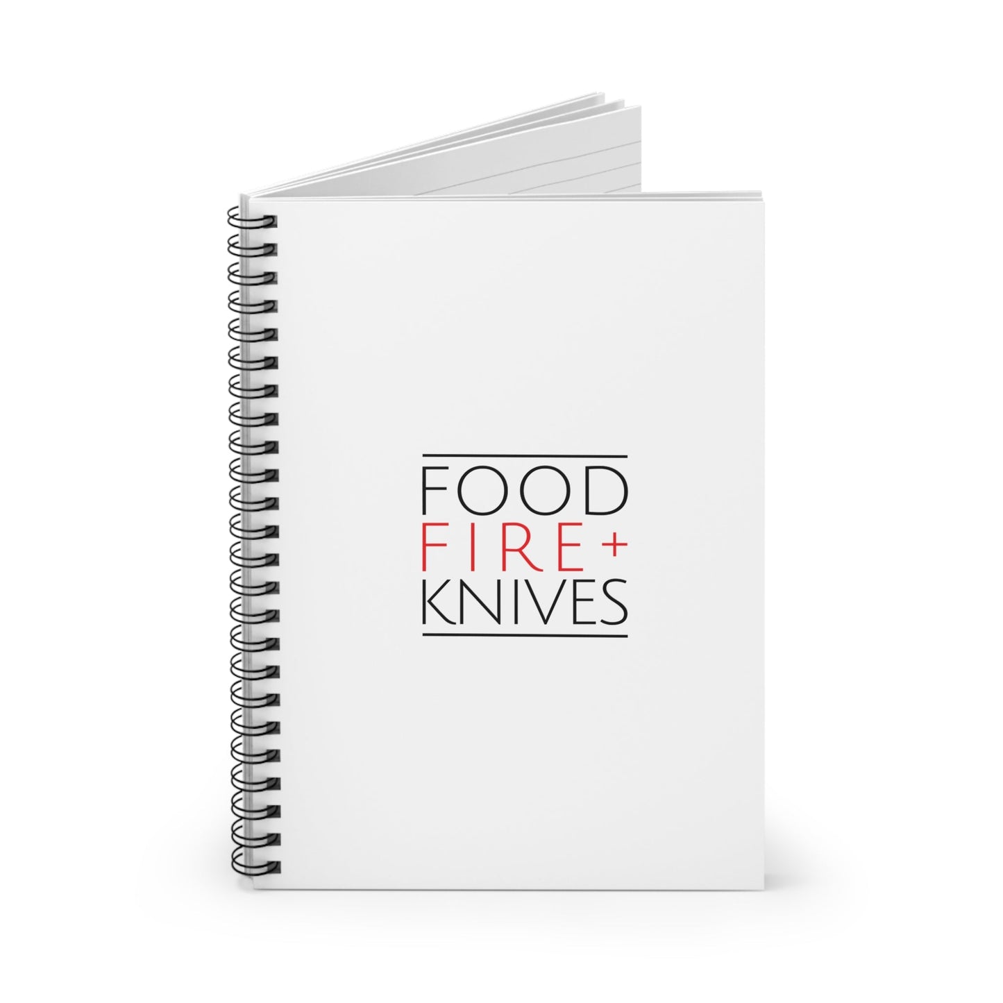 Food Fire + Knives Spiral Notebook - Ruled Line - BRAZEN BUY thsirt shirt