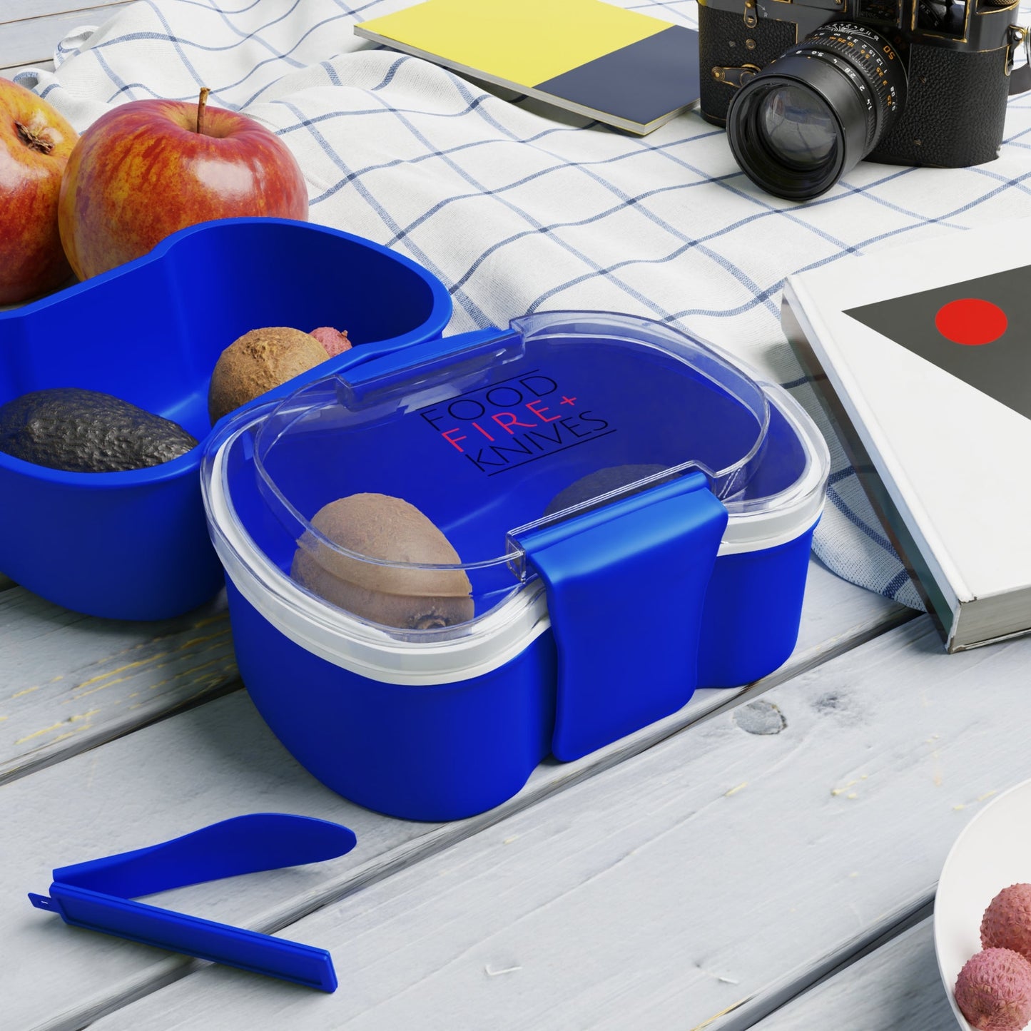 Food Fire + Knives Two - Tier Bento Box - BRAZEN BUY thsirt shirt