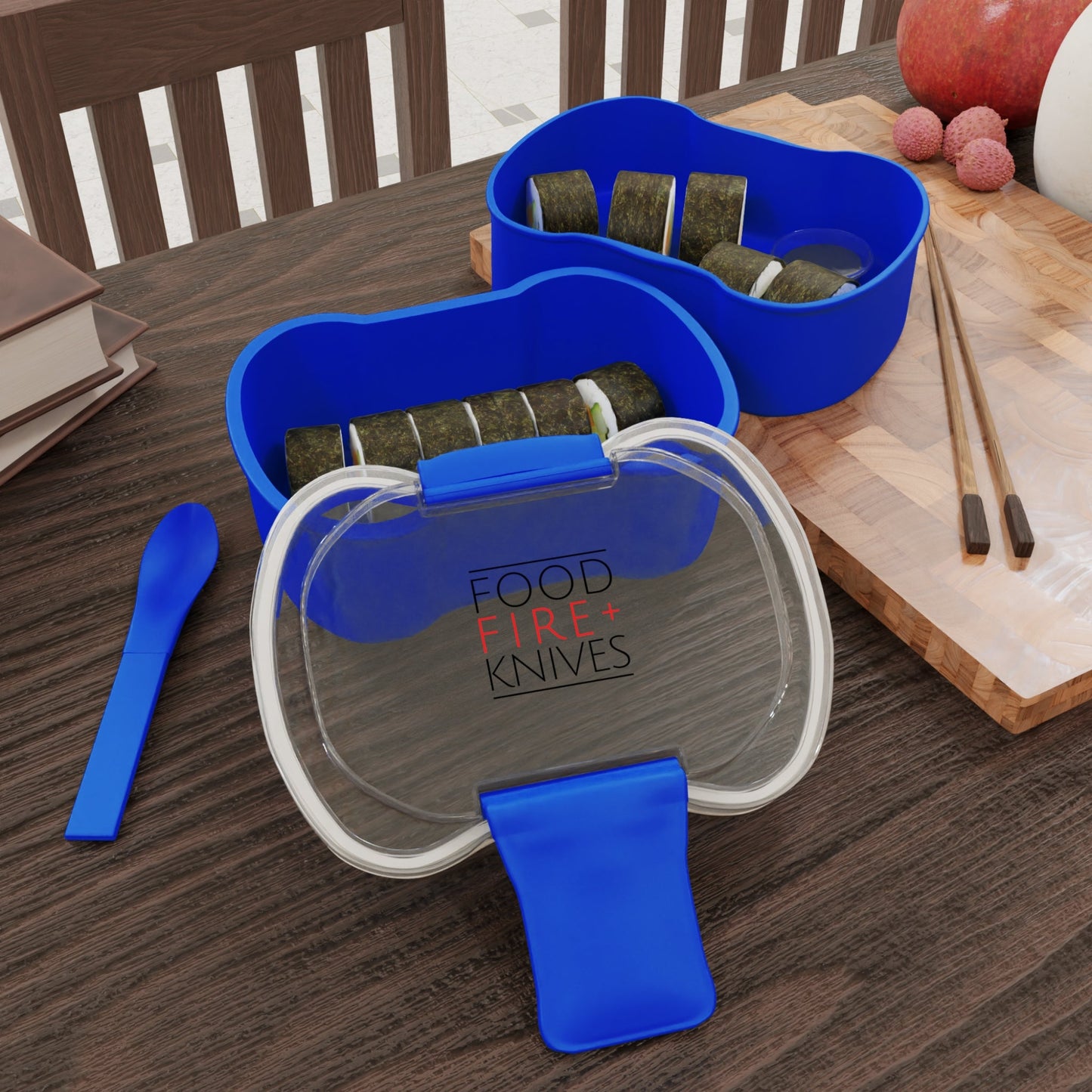 Food Fire + Knives Two - Tier Bento Box - BRAZEN BUY thsirt shirt