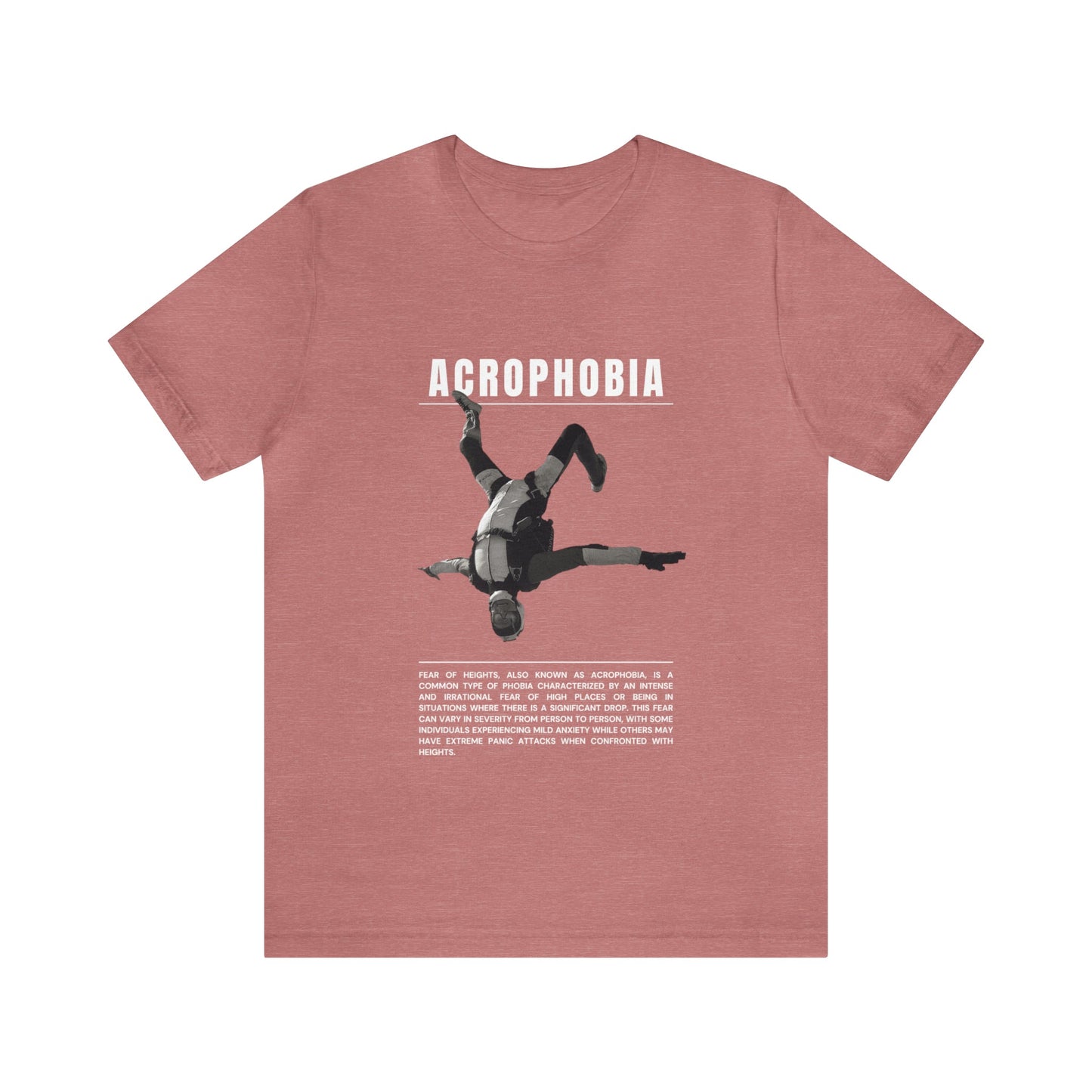 Acrophobia Fear of Heights Halloween Tee - BRAZEN BUY thsirt shirt
