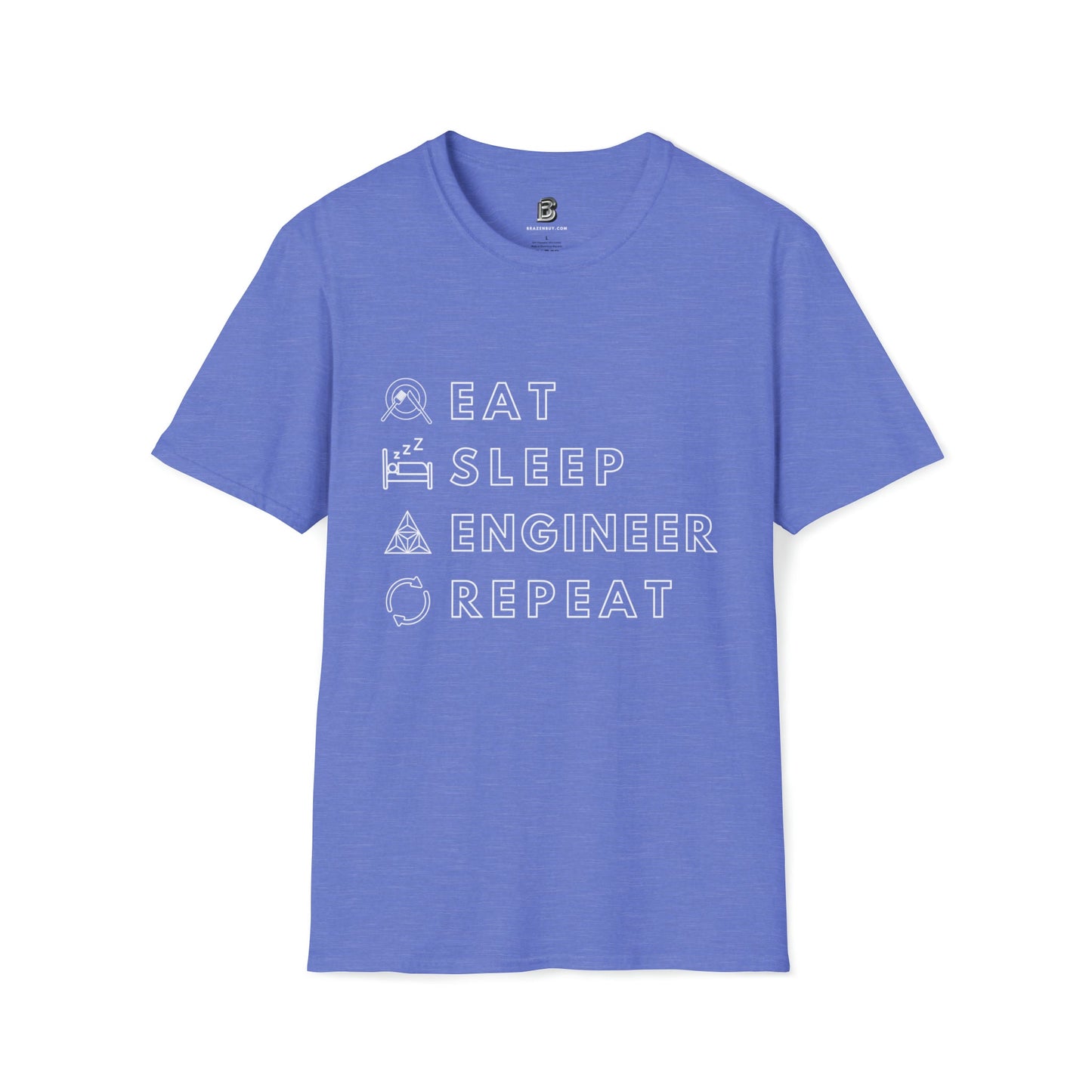 Cueto Engineering Eat, Sleep, Engineer, Repeat Men's Shirt - BRAZEN BUY thsirt shirt