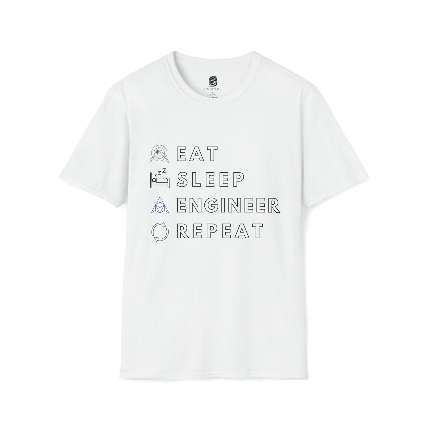Cueto Engineering Eat, Sleep, Engineer, Repeat Men's Shirt - BRAZEN BUY thsirt shirt