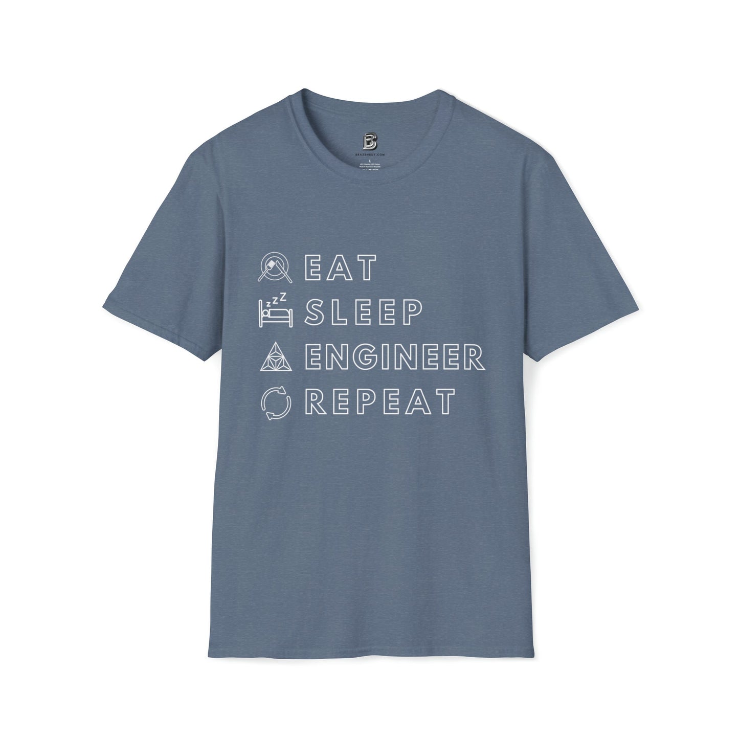 Cueto Engineering Eat, Sleep, Engineer, Repeat Men's Shirt - BRAZEN BUY thsirt shirt