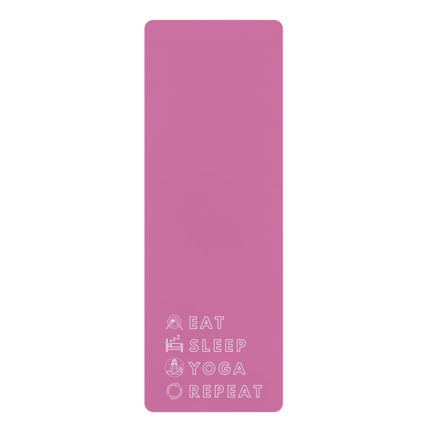 Eat, Sleep, Yoga, Repeat Yoga Mat (Pink) - BRAZEN BUY thsirt shirt