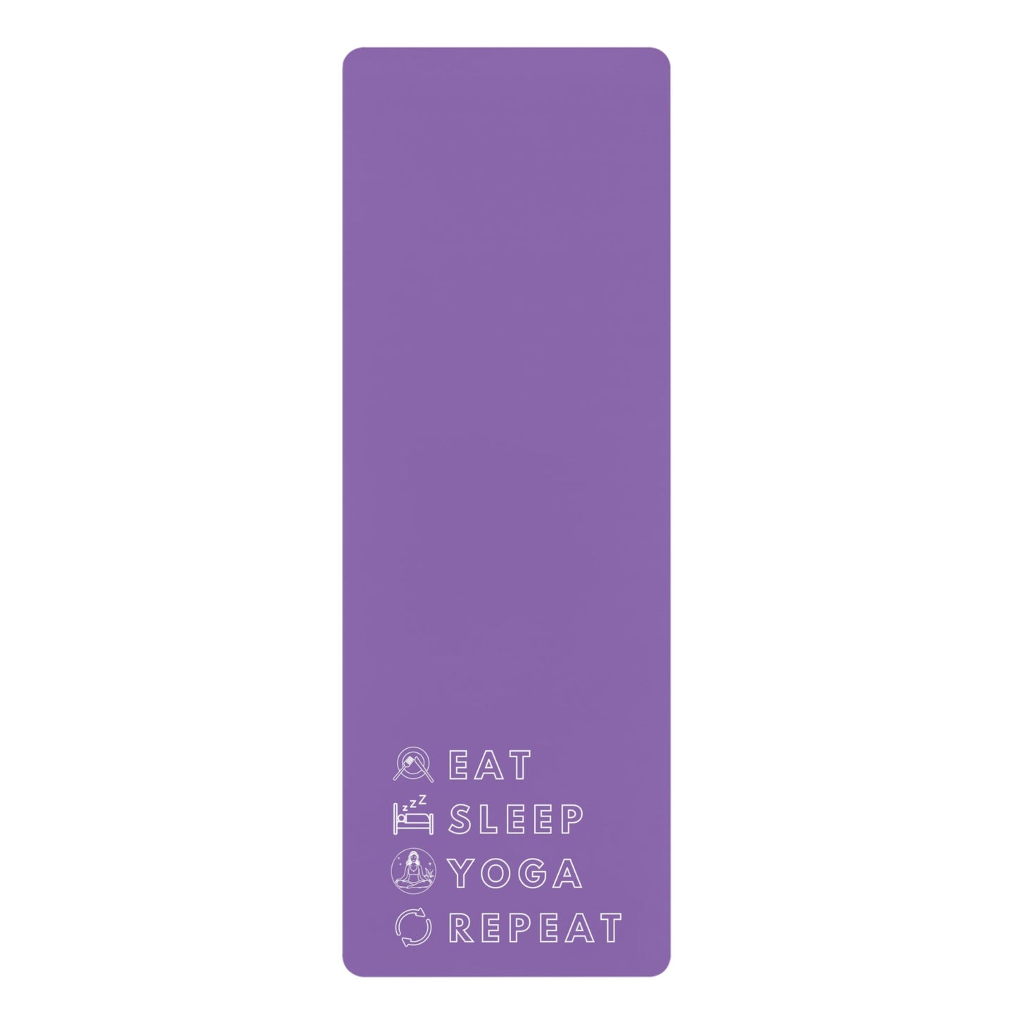 Eat, Sleep, Yoga, Repeat Yoga Mat (Purple) - BRAZEN BUY thsirt shirt