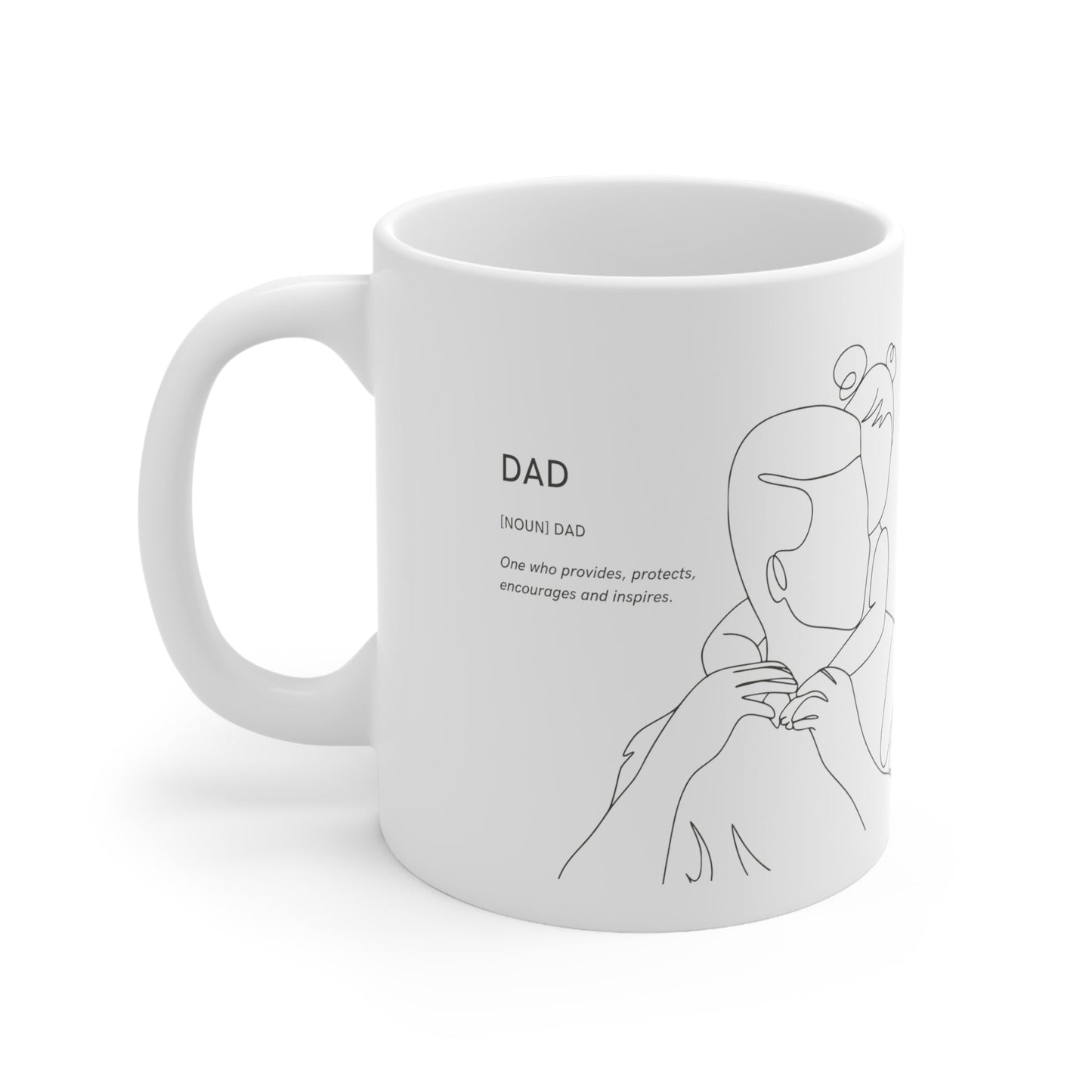 Father's Day Ceramic Mug 11oz - BRAZEN BUY thsirt shirt