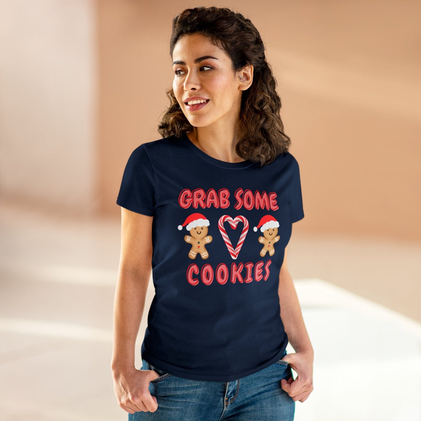 Grab Some Cookies Women's Christmas Shirt - BRAZEN BUY thsirt shirt