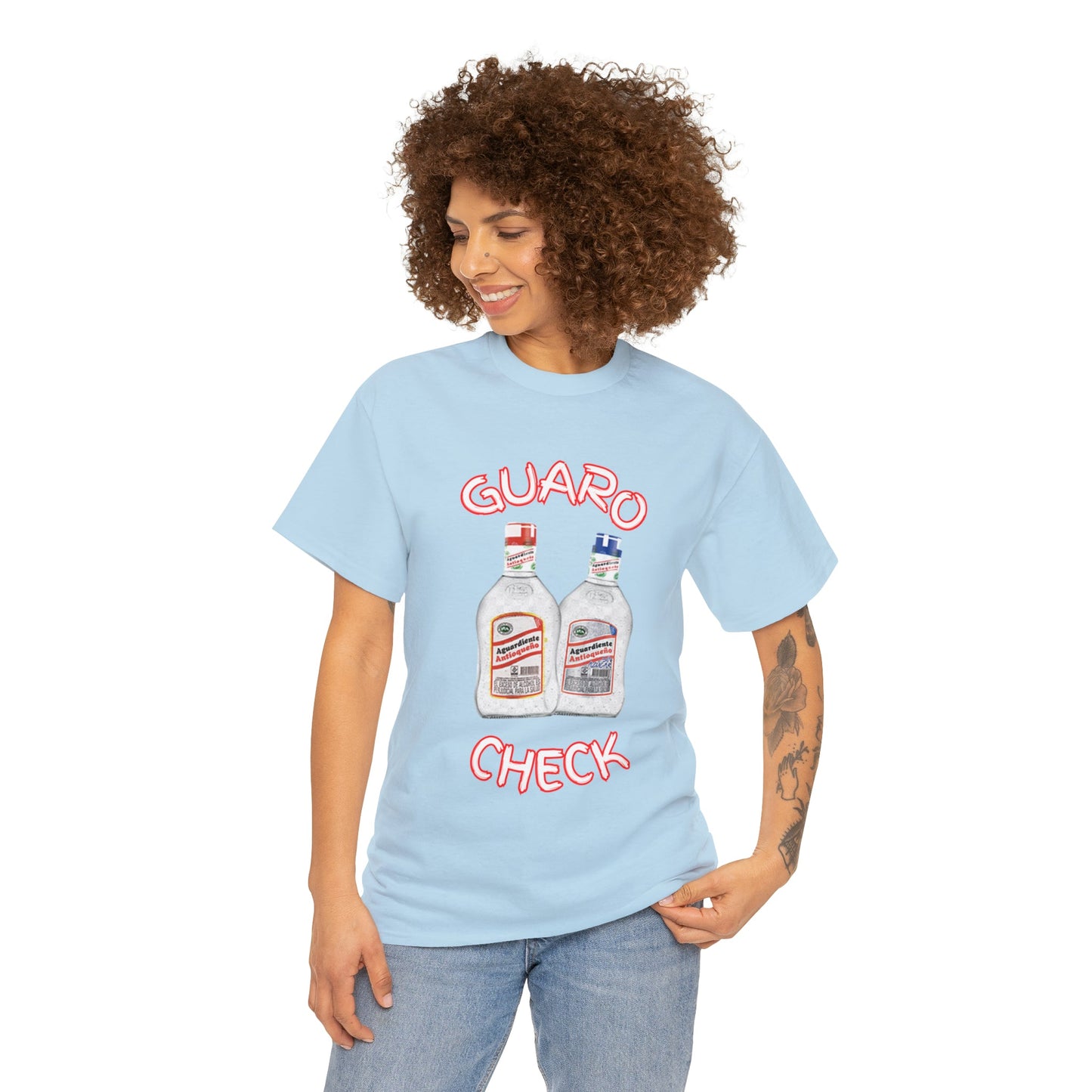 Guaro Check Adult Tee - BRAZEN BUY thsirt shirt