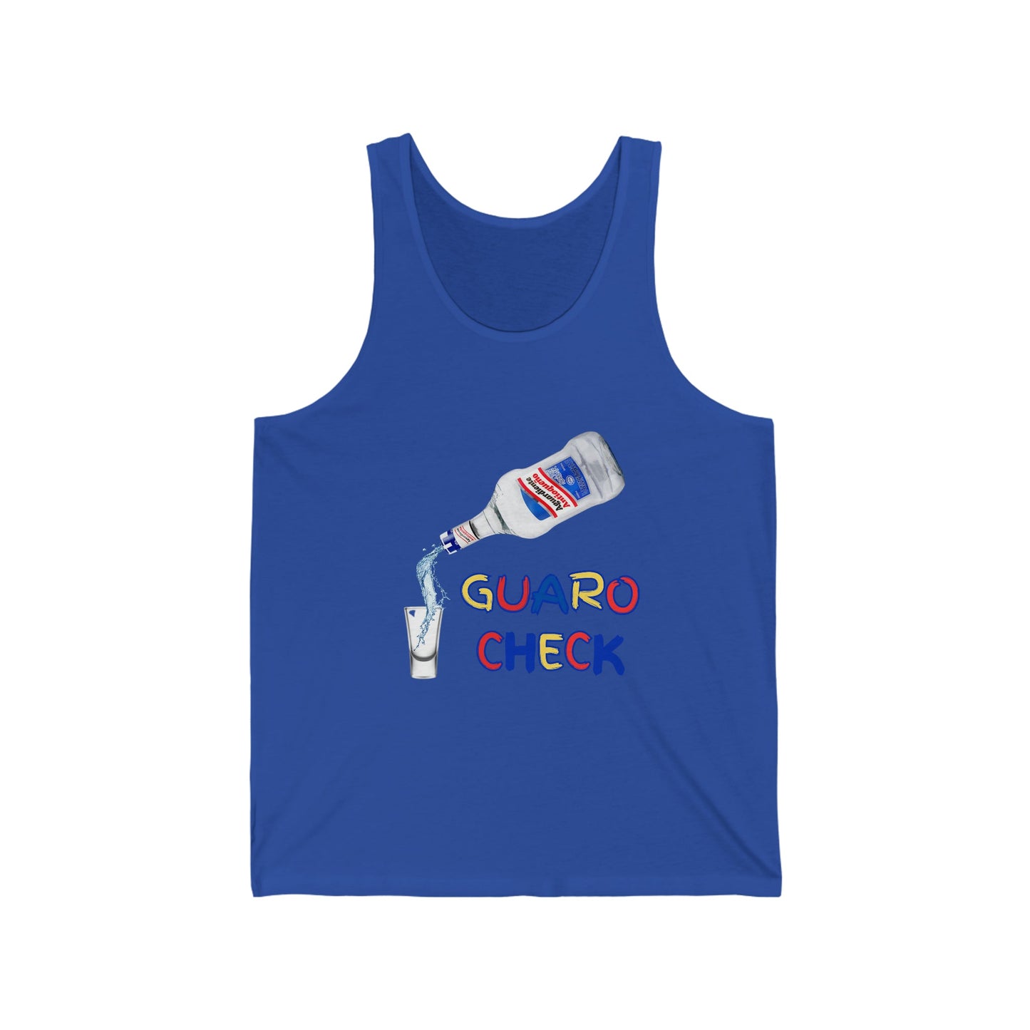 Guaro Check Shot Adult Tank - BRAZEN BUY thsirt shirt