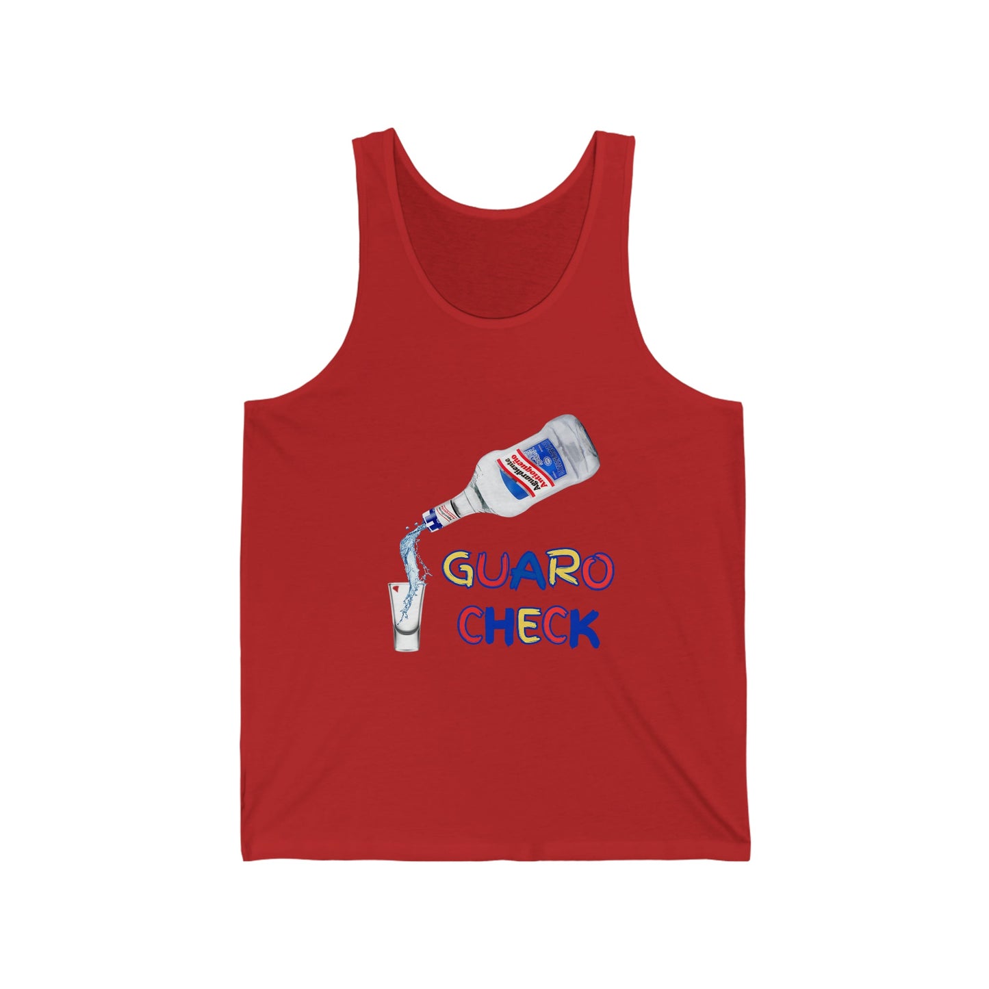 Guaro Check Shot Adult Tank - BRAZEN BUY thsirt shirt