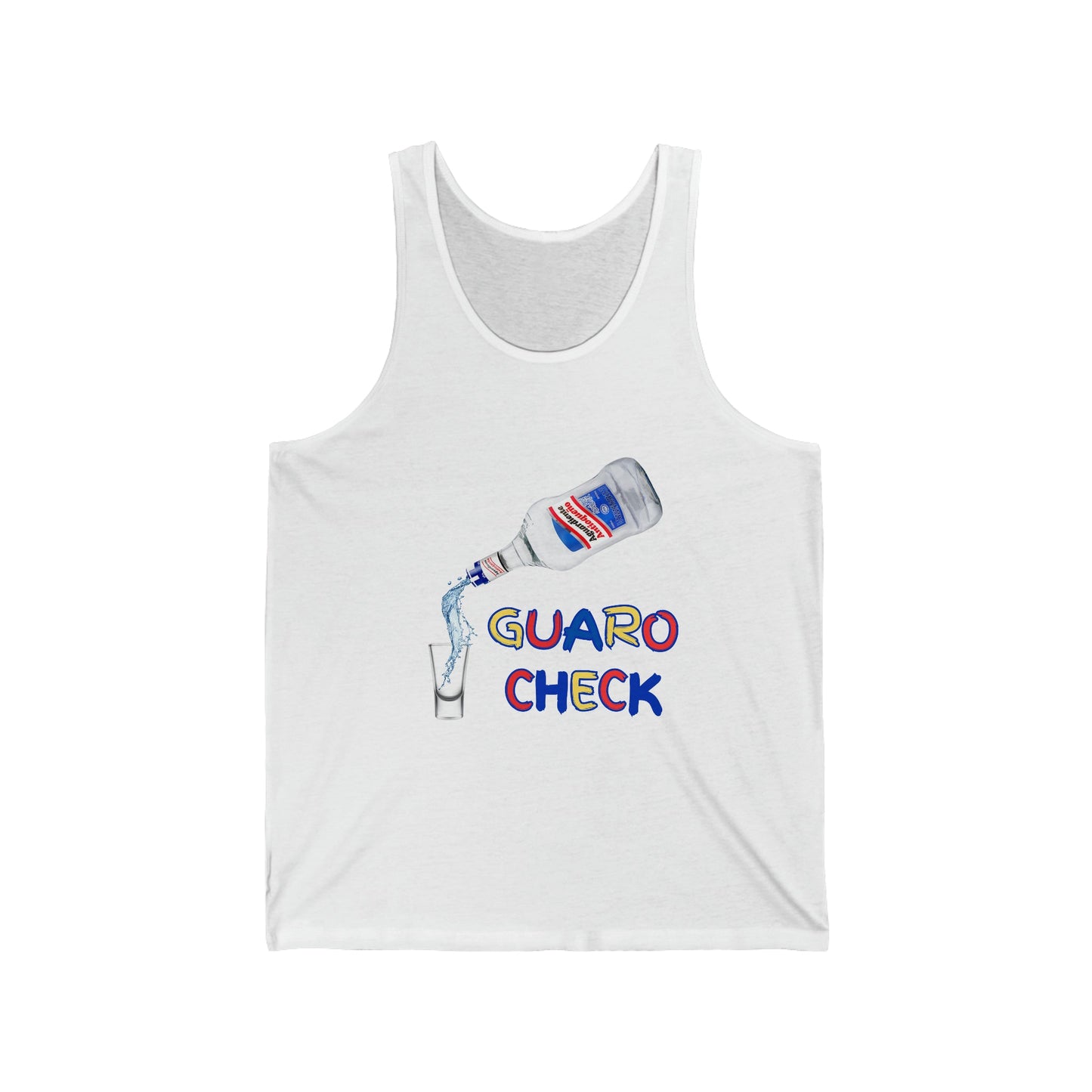 Guaro Check Shot Adult Tank - BRAZEN BUY thsirt shirt
