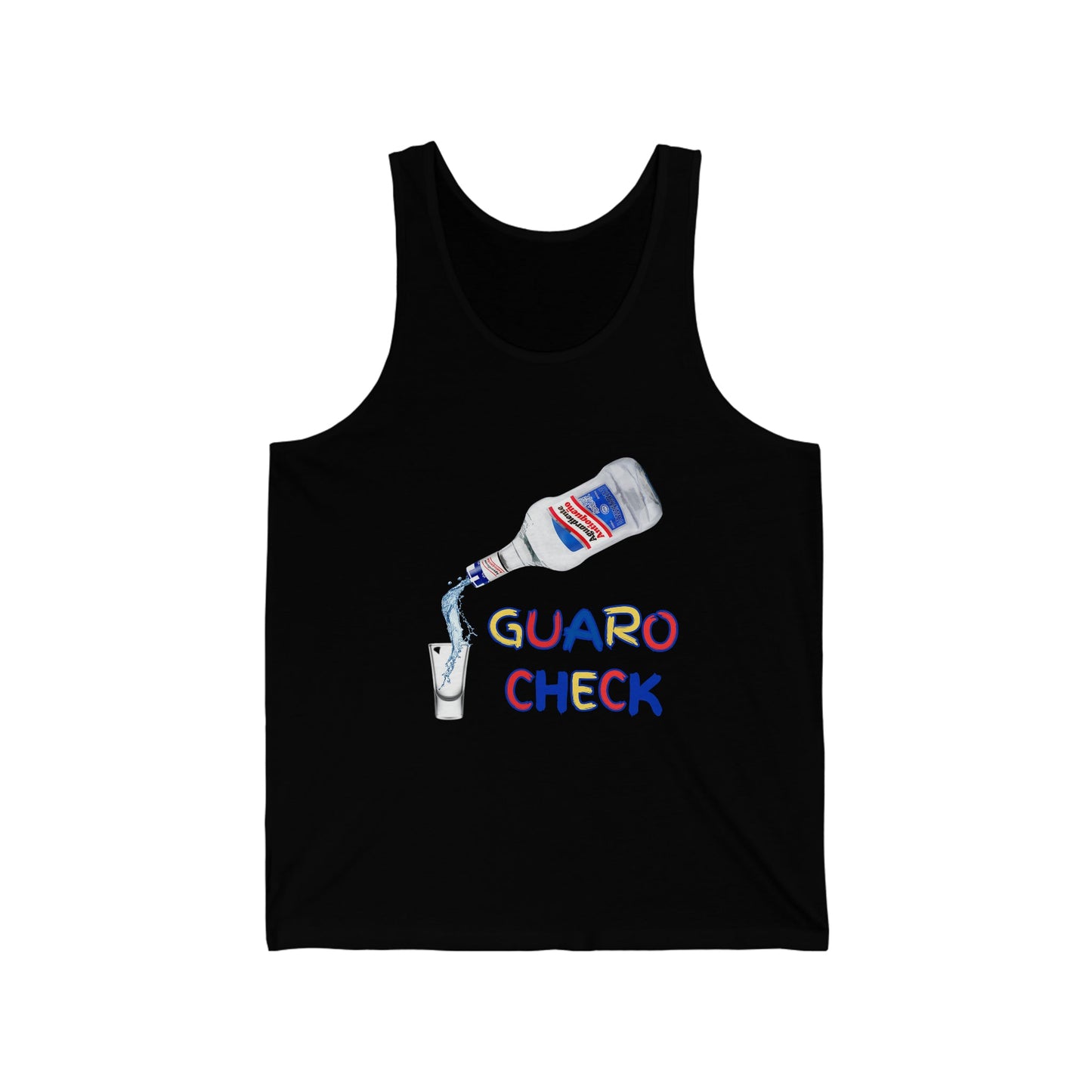 Guaro Check Shot Adult Tank - BRAZEN BUY thsirt shirt