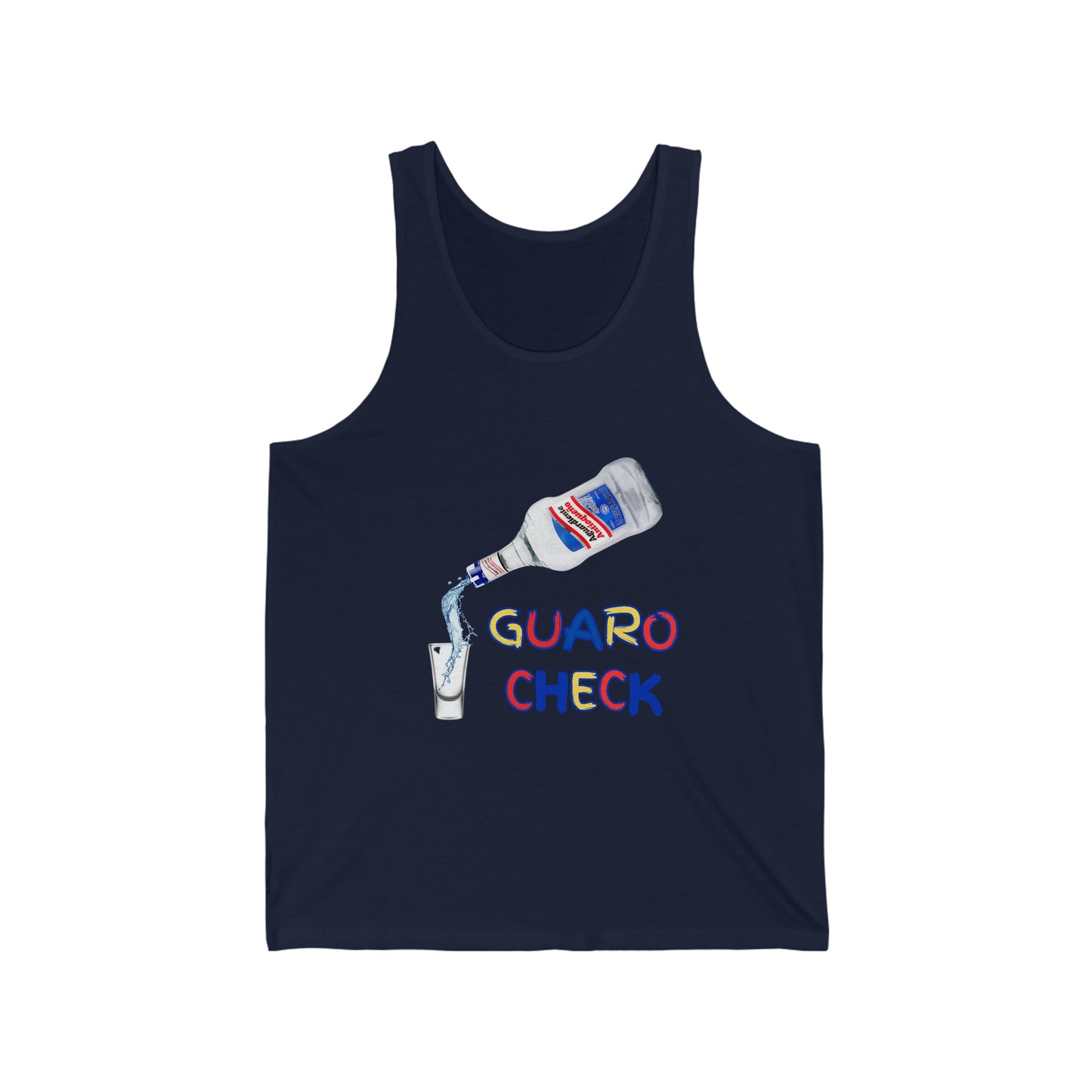 Guaro Check Shot Adult Tank - BRAZEN BUY thsirt shirt