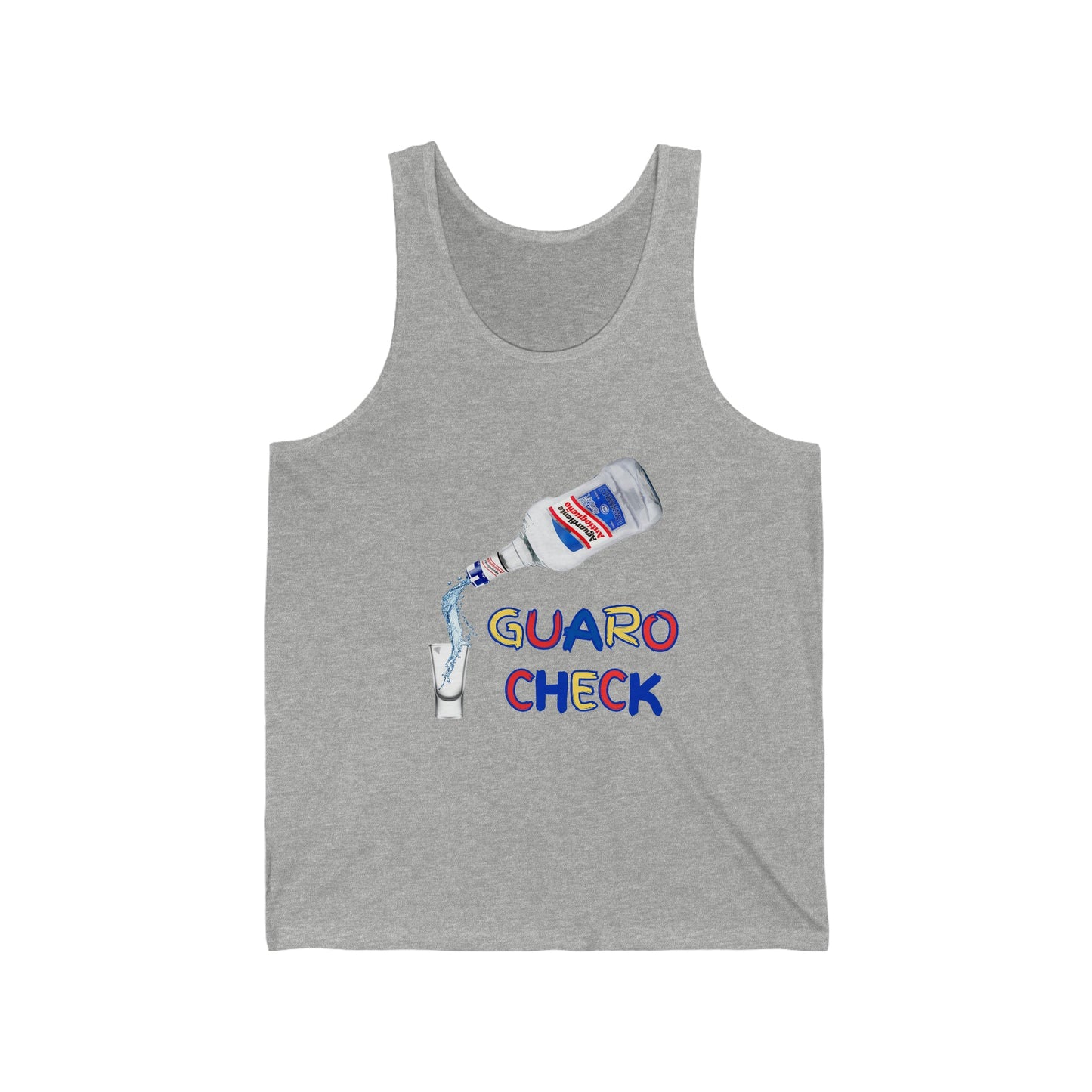 Guaro Check Shot Adult Tank - BRAZEN BUY thsirt shirt