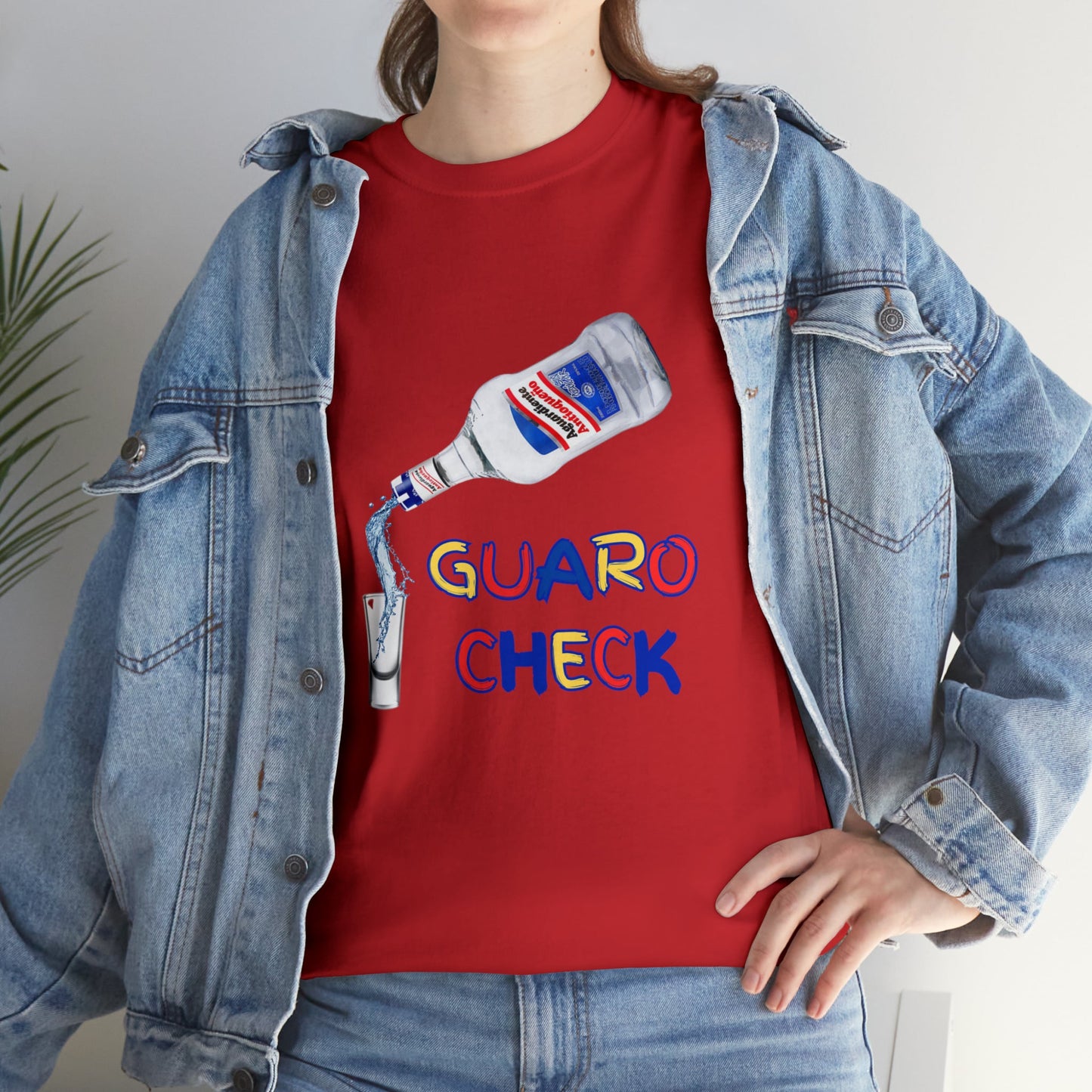 Guaro Check Shot Adult Tee - BRAZEN BUY thsirt shirt