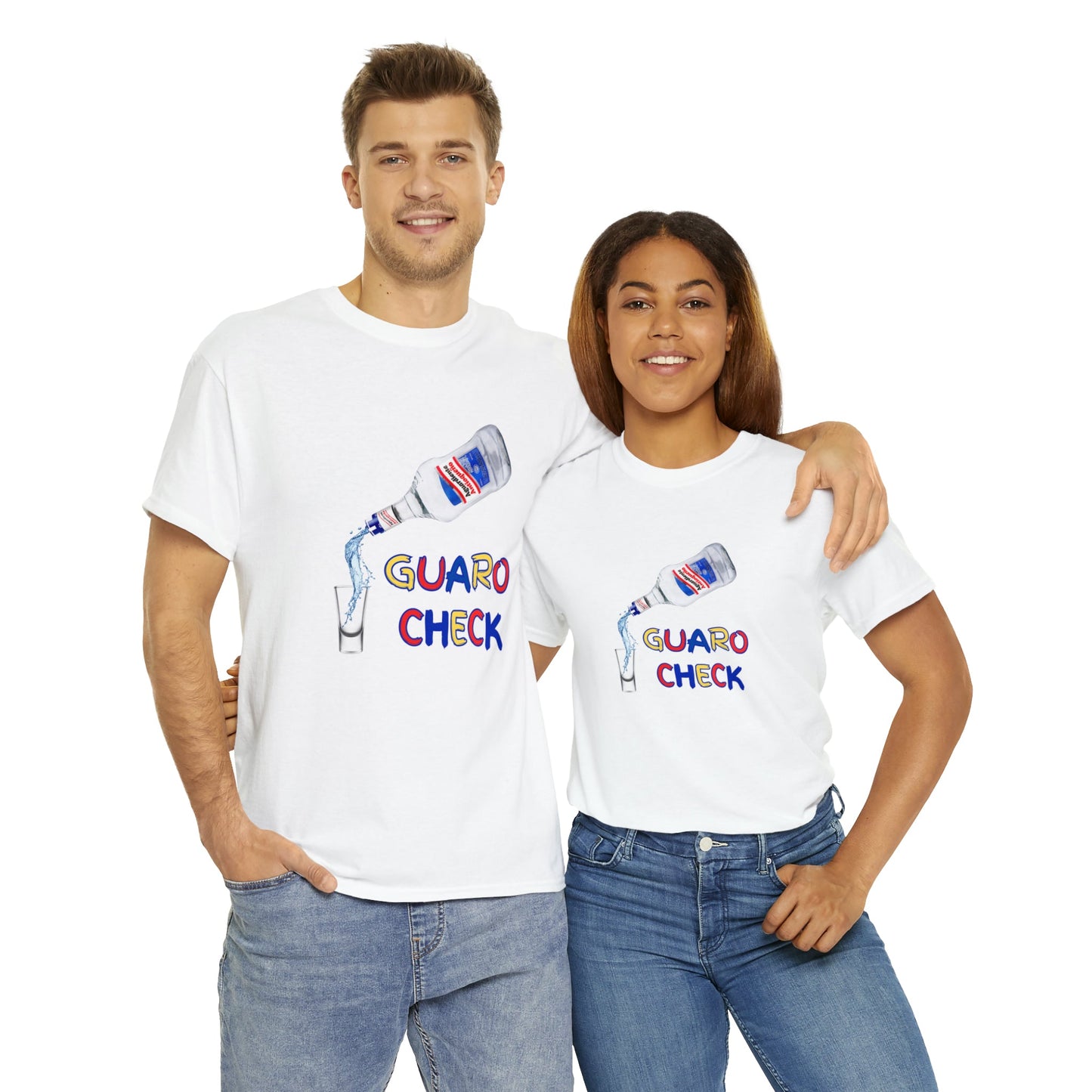 Guaro Check Shot Adult Tee - BRAZEN BUY thsirt shirt