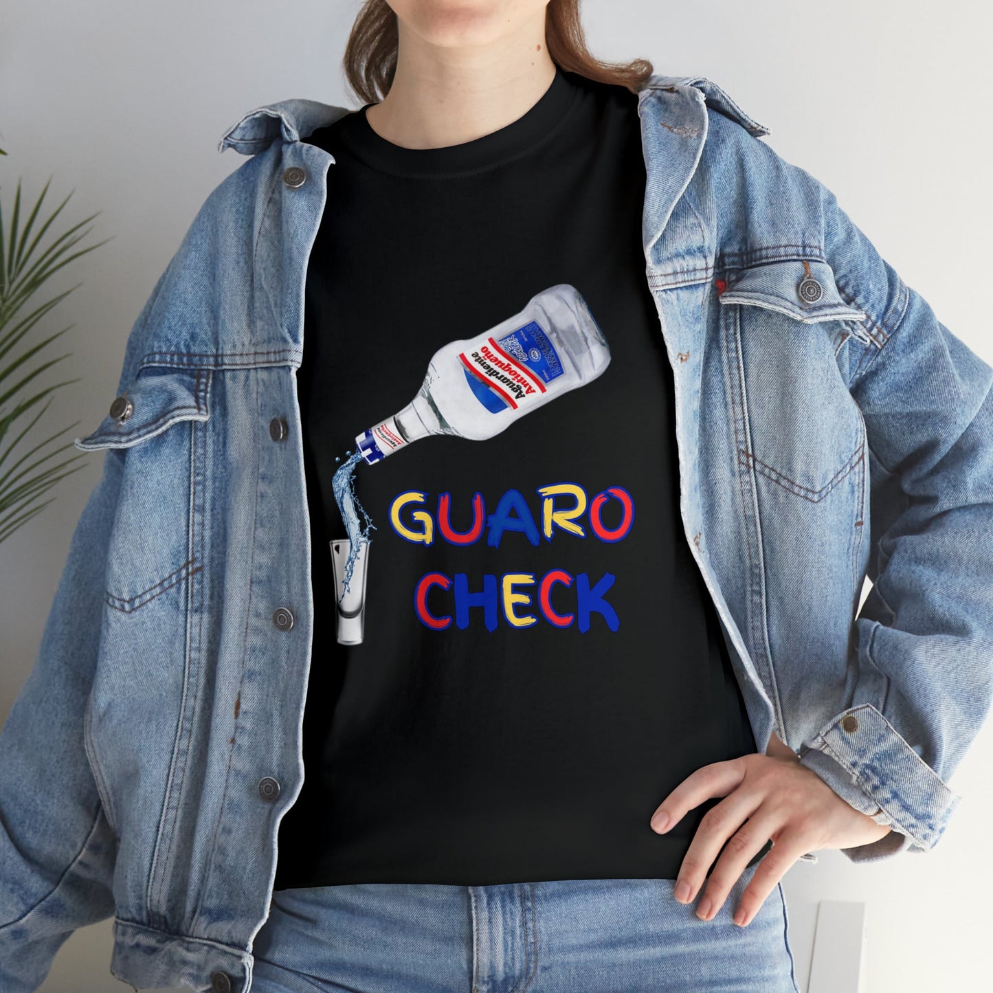 Guaro Check Shot Adult Tee - BRAZEN BUY thsirt shirt